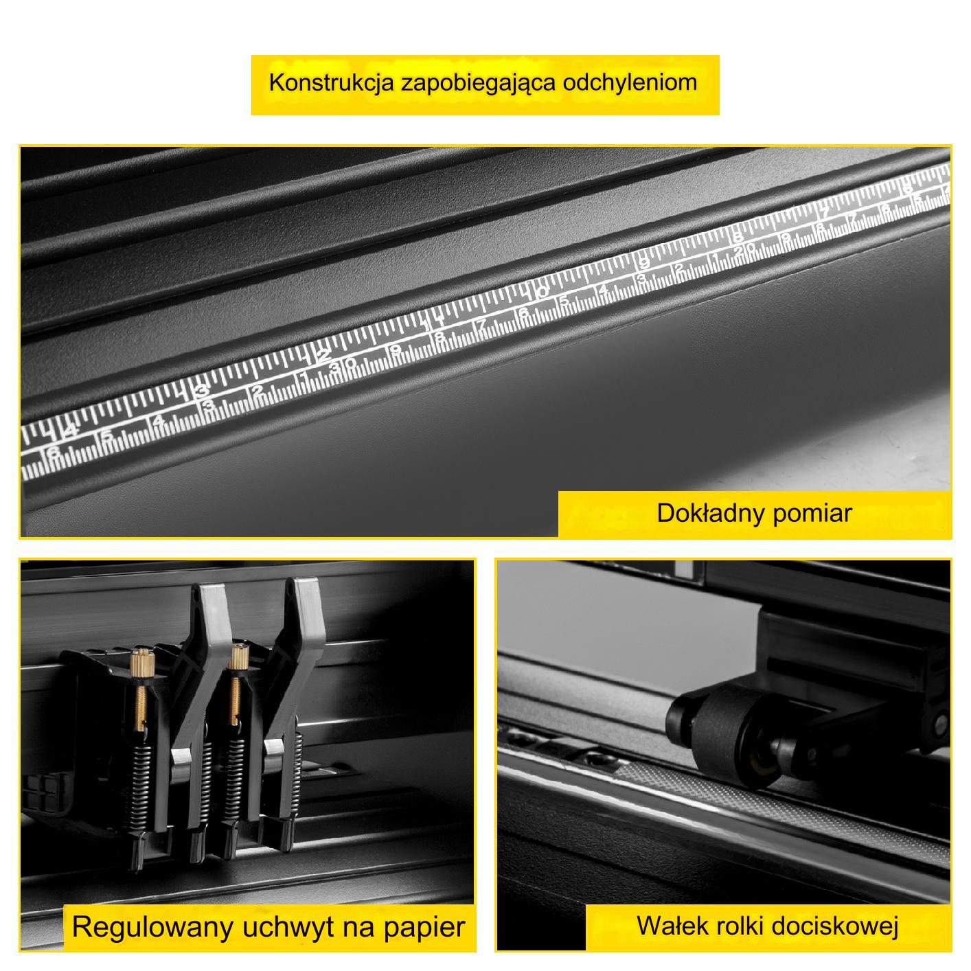 Ploter tnący 375 mm winyl naklejki LCD USB 285 mm premium - obrazek 4