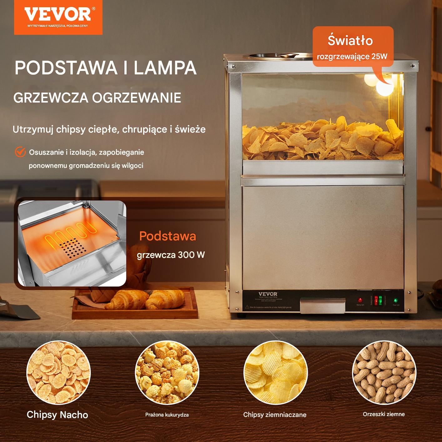 Podgrzewacz do Nachos Popcornu 80L - obrazek 7