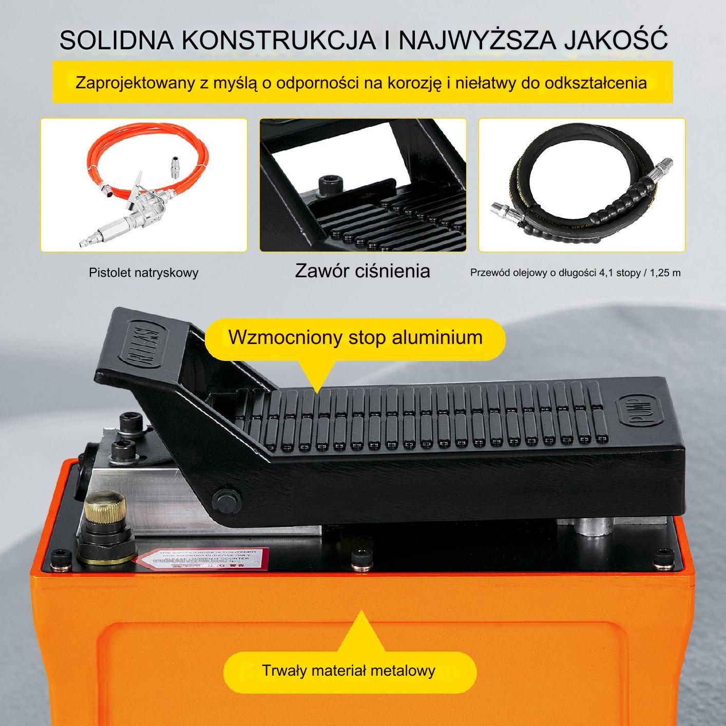 Pneumatyczna pompa hydrauliczna 700 bar 1.5 m - obrazek 6