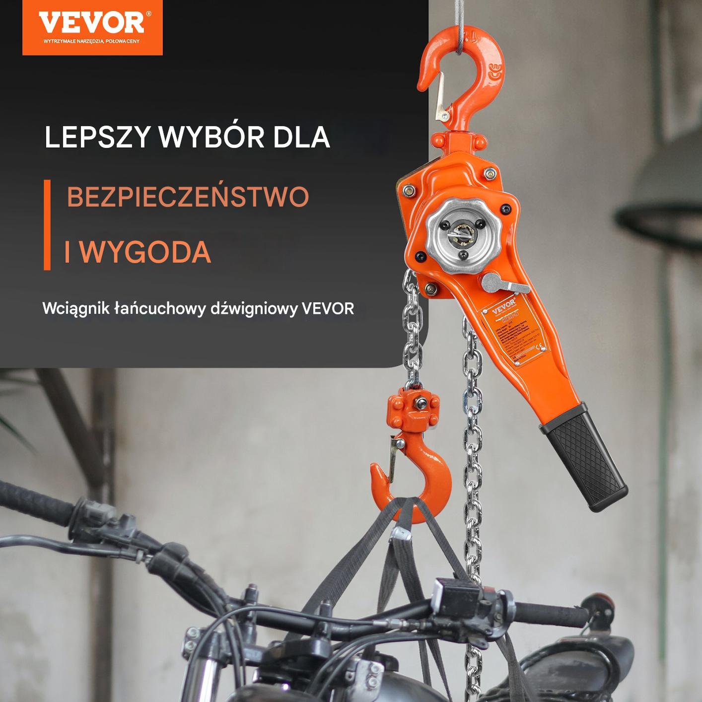 Wciągarka ręczna łańcuchowa 1,5T solidna, do podnoszenia ładunków - obrazek 7