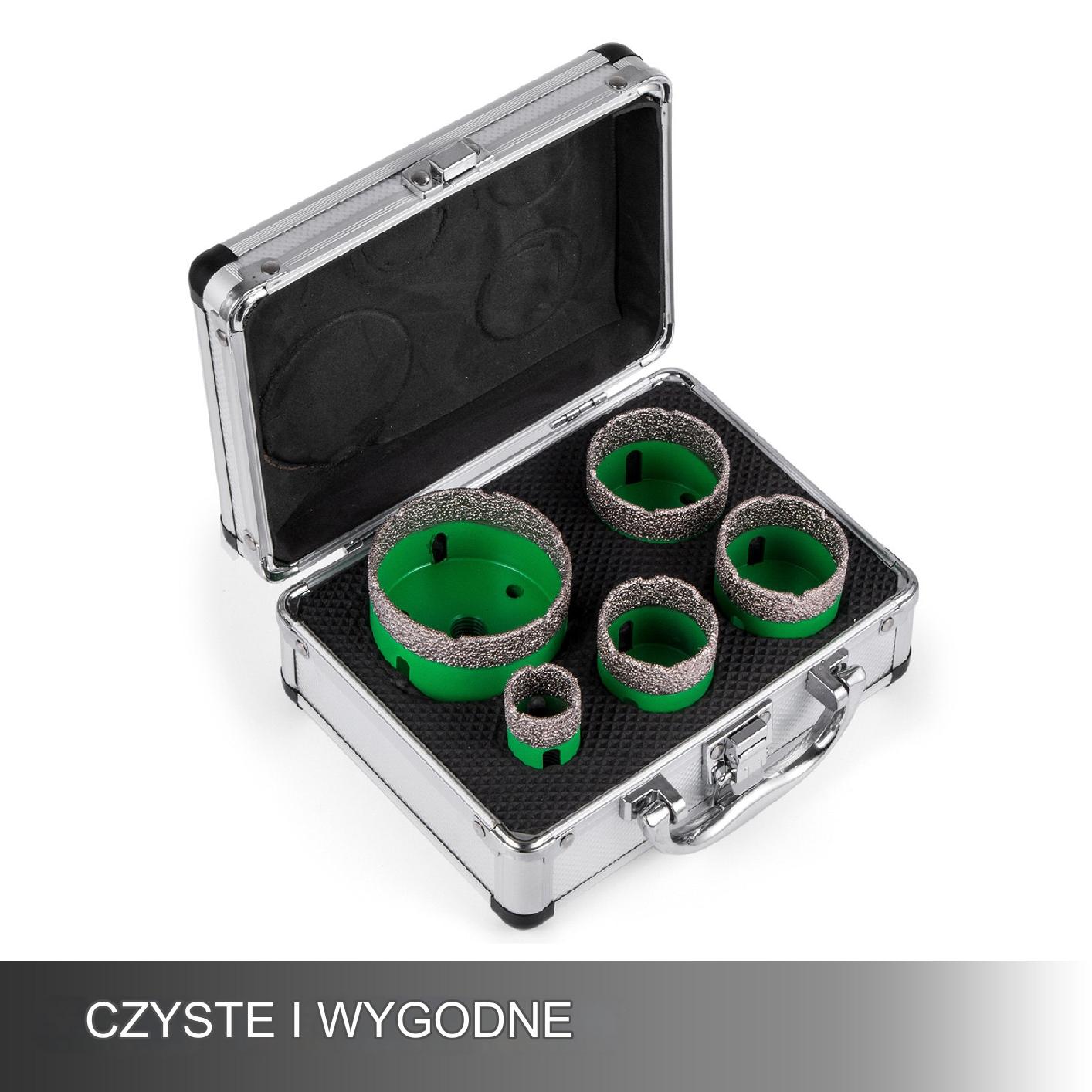 5-Częściowy Zestaw Diamentowych Wierteł do Otworów 25/40/45/50/68 mm - obrazek 5