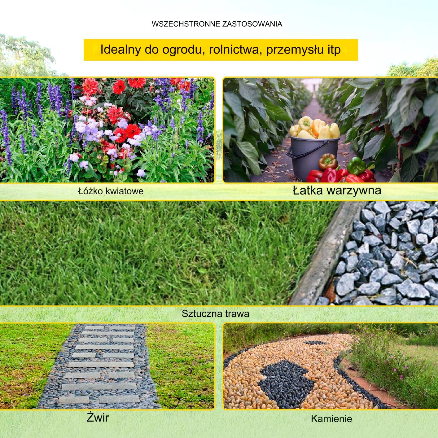Gruba agrowłóknina antychwastowa agrotkanina 0,9x91,4m czarna - obrazek 5