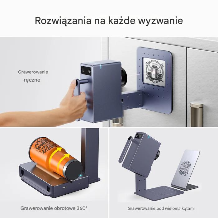 Grawer laserowy LaserPecker LP3 do metali i tworzyw + osłona + rolka - obrazek 3