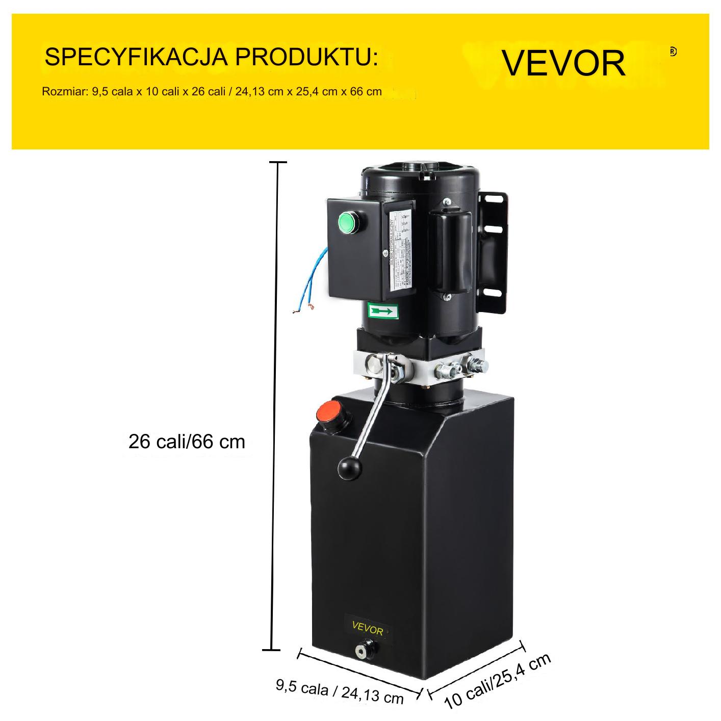 Stacja do podnośników samochodowych hydrauliczna 14L 1HP naprawa warsztat - obrazek 2