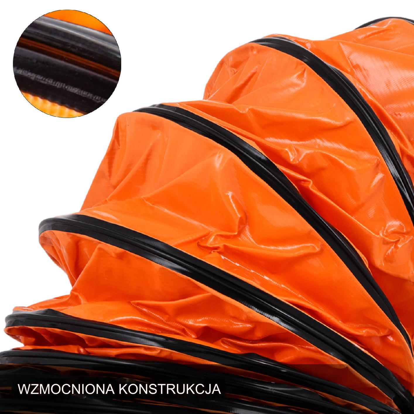 Wąż kanałowy przewód wentylator wyciąg 8 m 31 cm mocny odporny Premium BHP - obrazek 5