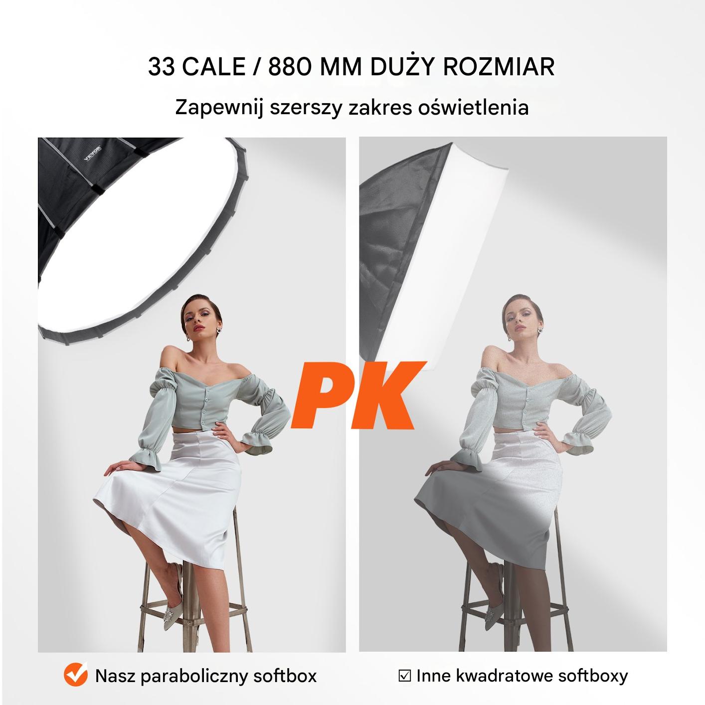 Lampa SOFTBOX lampa studyjna led 88x88 cm - obrazek 5
