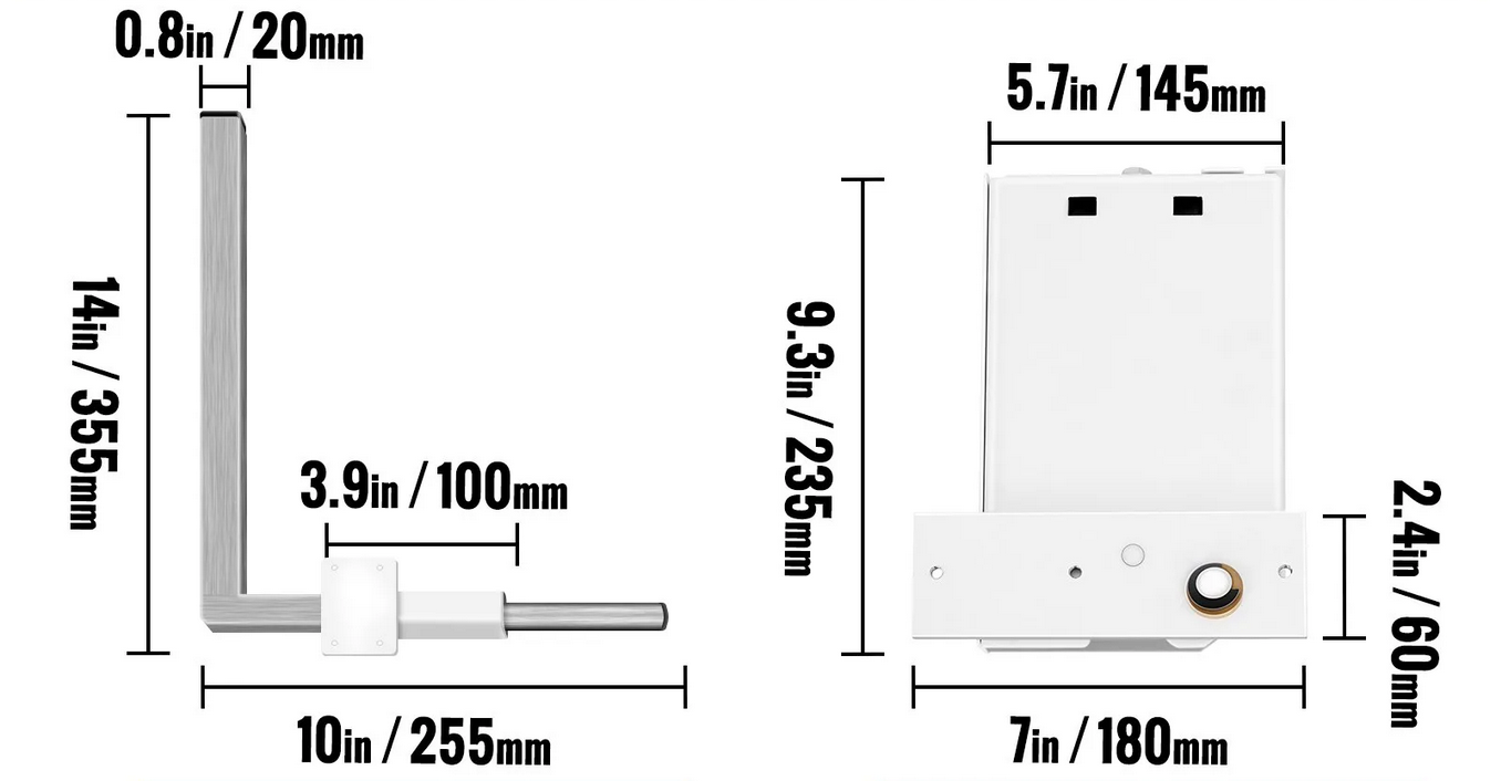 Mechanizm podnośnik łóżko składane poziome zestaw Queen/Twin biały 0.9-1.2m - obrazek 2