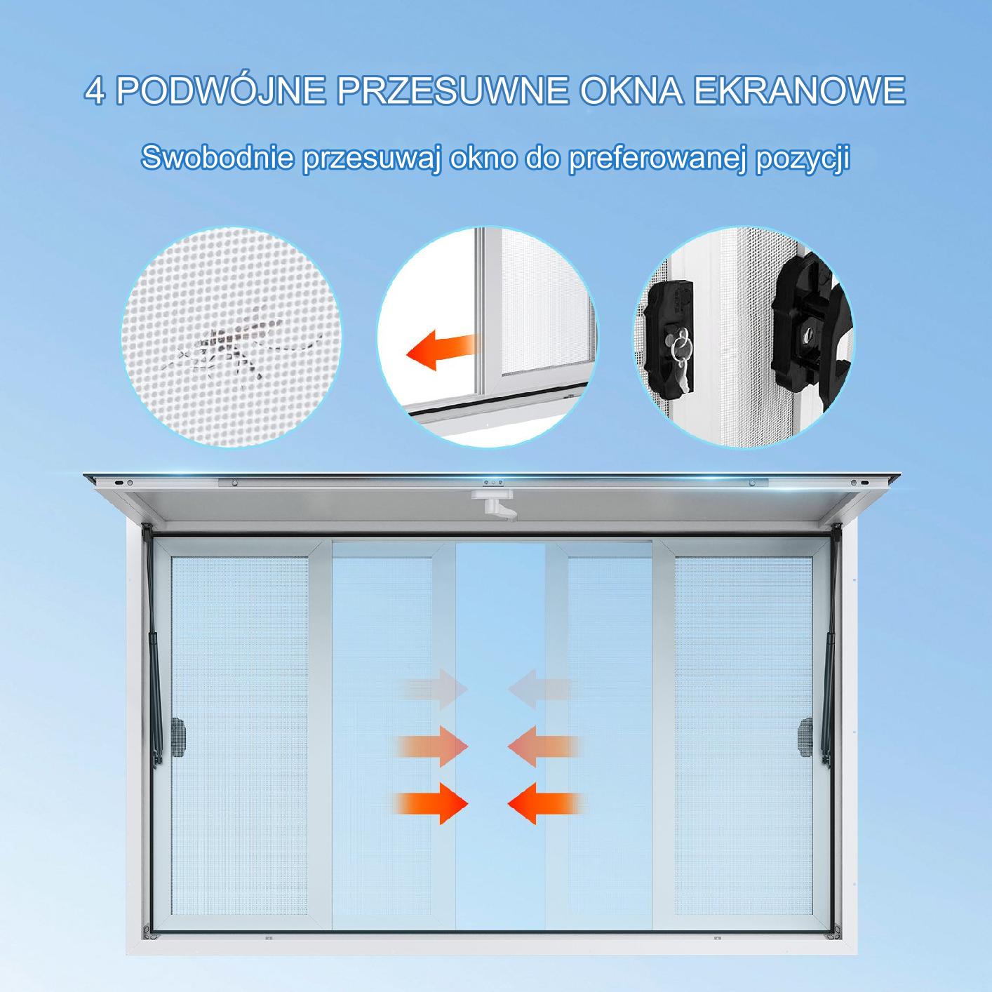 Okienko gastronomiczne okno podawcze 94,3x94,3cm – food truck gastronomia - obrazek 3