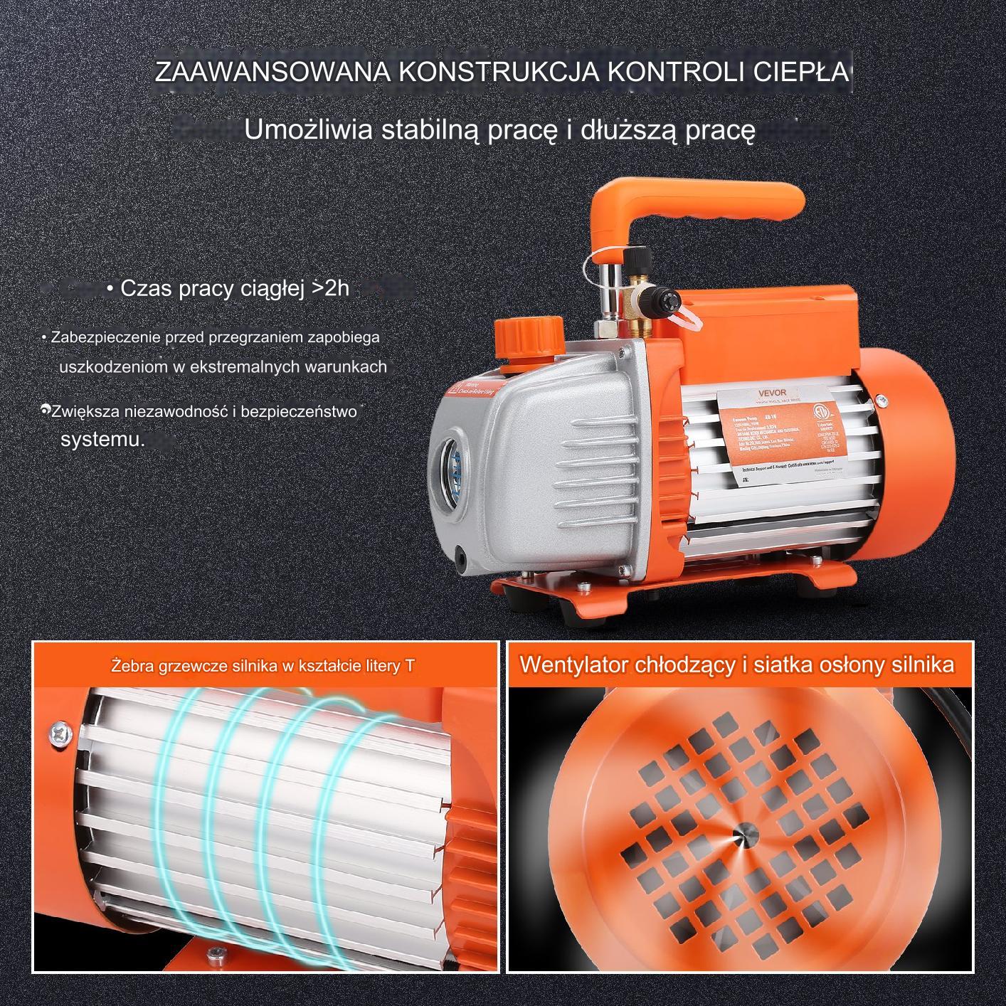 Pompa próżniowa do klimatyzacji 100 l/min - obrazek 3