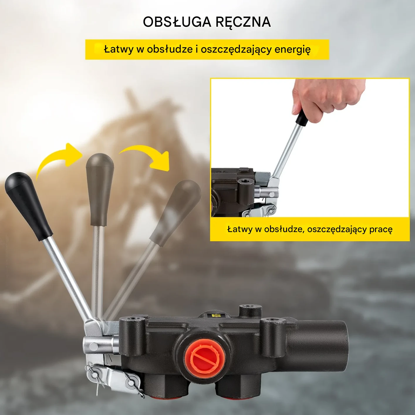 Zawór Hydrauliczny 1-tłoczkowy 21GPM 3625PSI do ciągników i ładowarek - obrazek 2