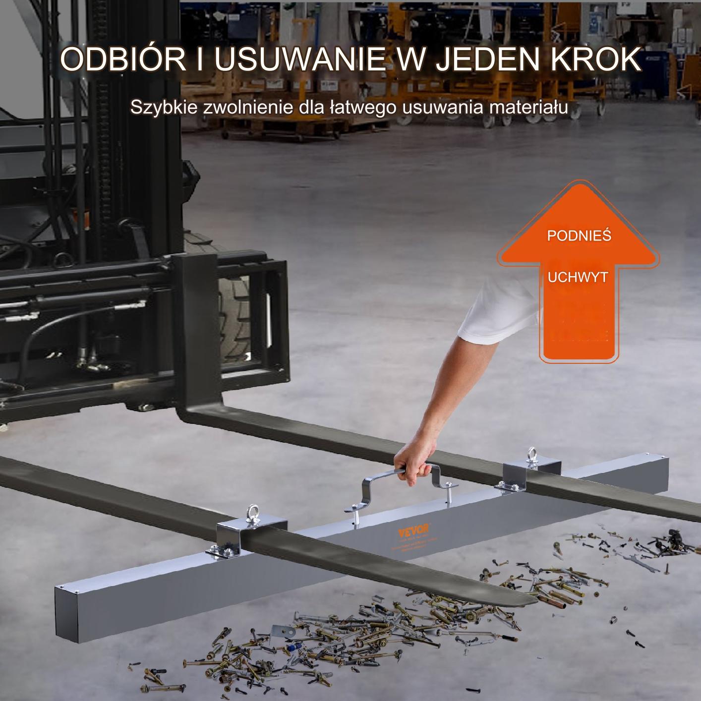 MIOTŁA MAGNETYCZNA ZAMIATARKA OPIŁKÓW WIÓRÓW 213 cm - obrazek 3