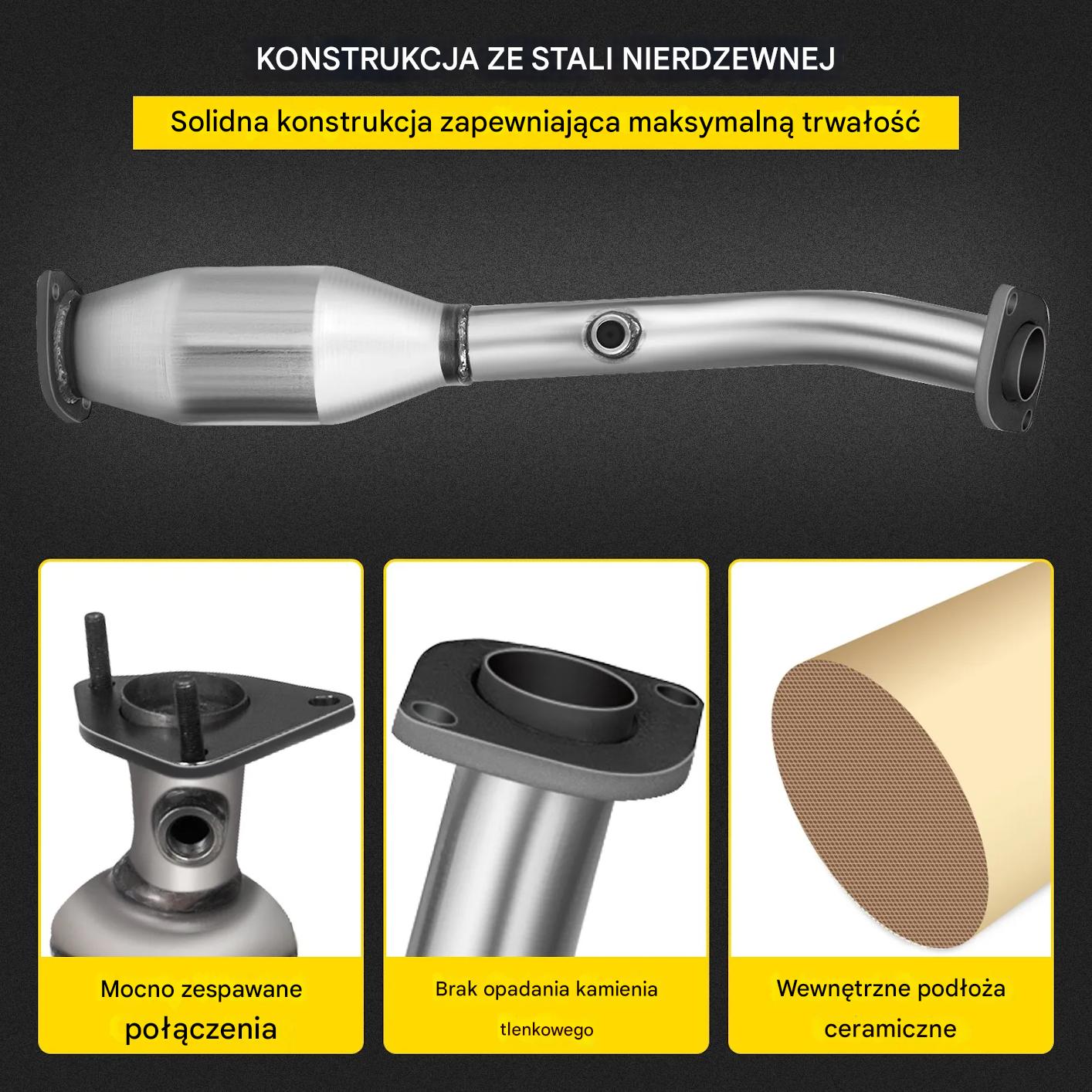 Kolektor wydechowy z katalizatorem 4.0L do Frontier 05-11 zestaw uszczelek - obrazek 5