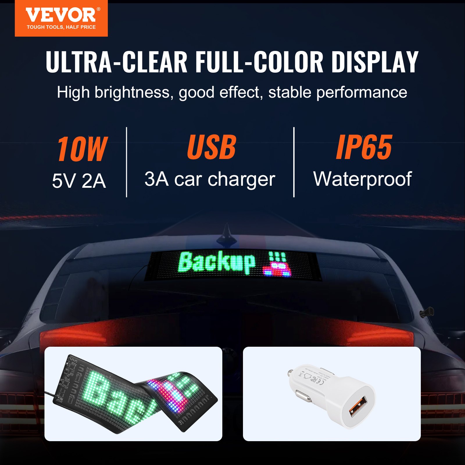 Reklama LED Wyświetlacz Tablica Ekran 38 x 10 cm - obrazek 3