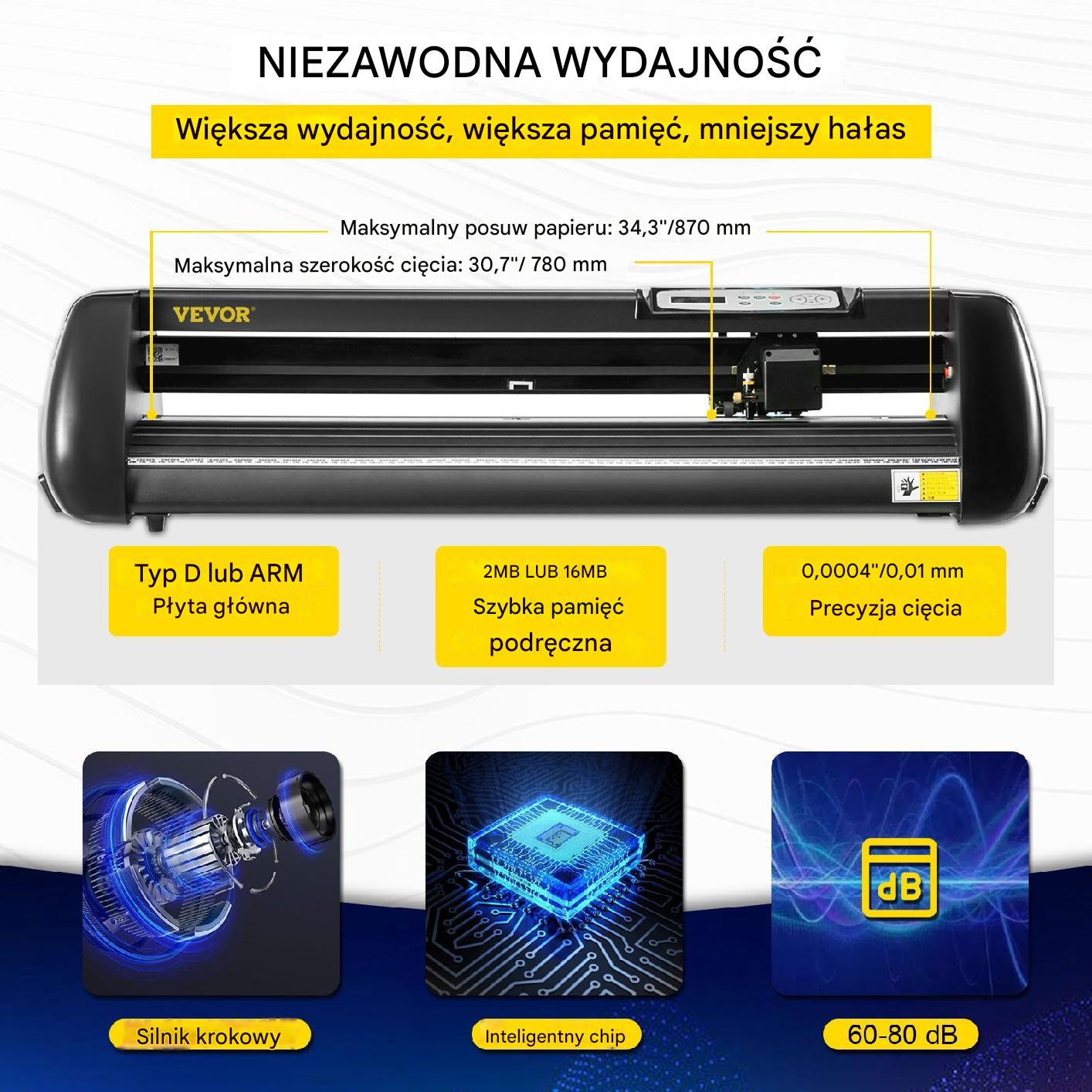 Ploter Tnący do Winylu 870 mm z Oprogramowaniem i Ekranem LCD - obrazek 3