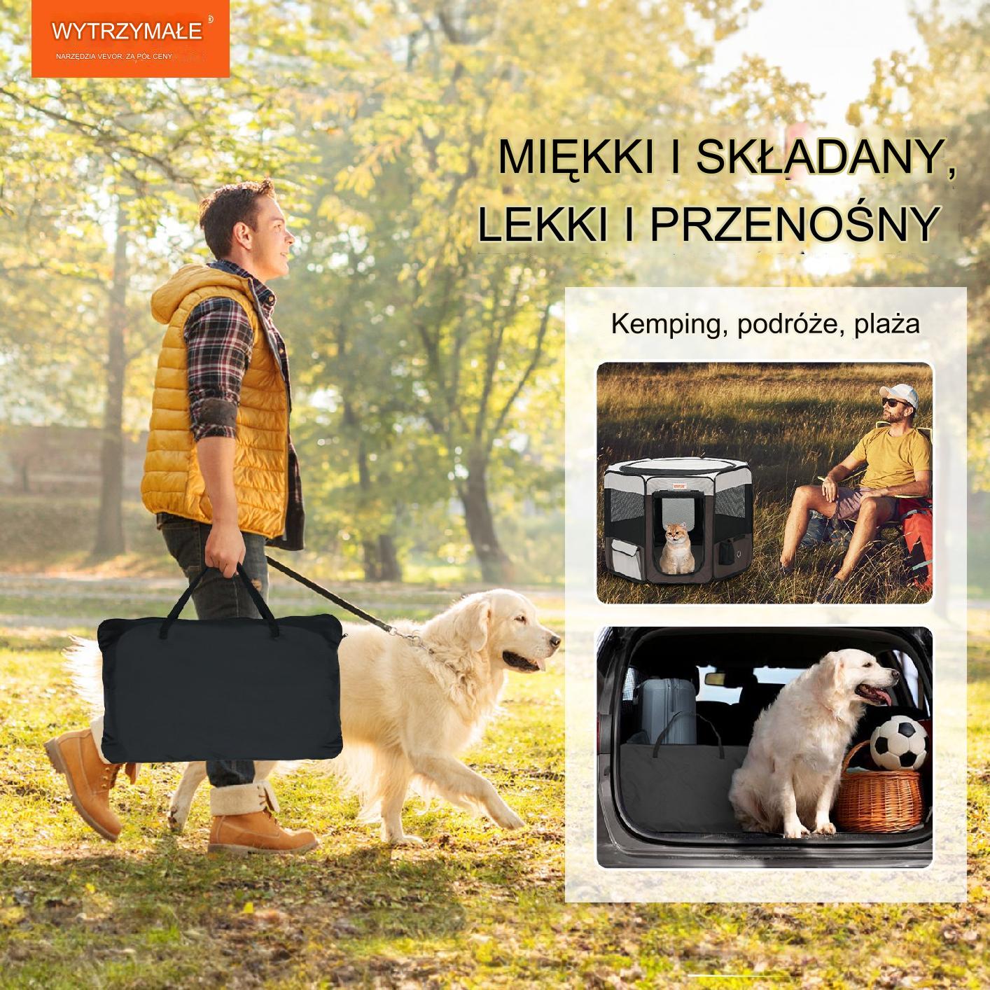 Składany kojec klatka dla zwierząt 91x58cm - obrazek 7