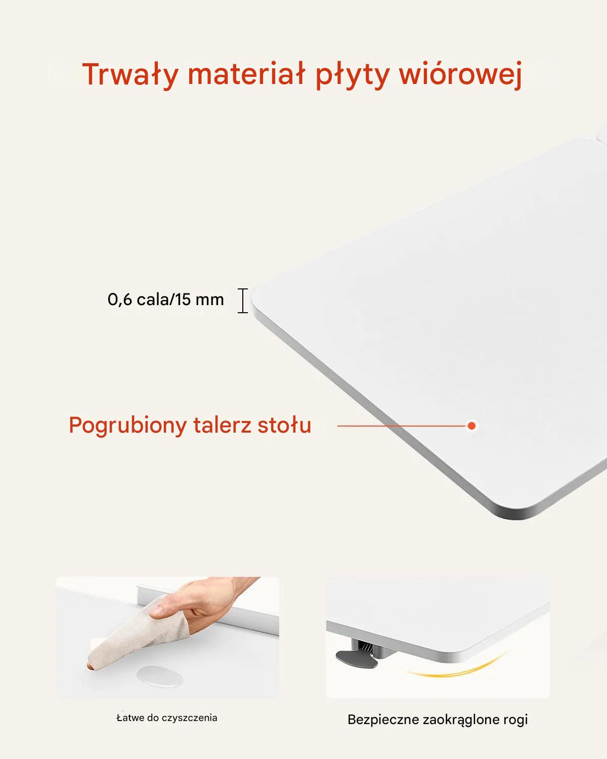 Stolik przyłóżkowy na kółkach regulacja kąta i wysokośći do laptopa - obrazek 6