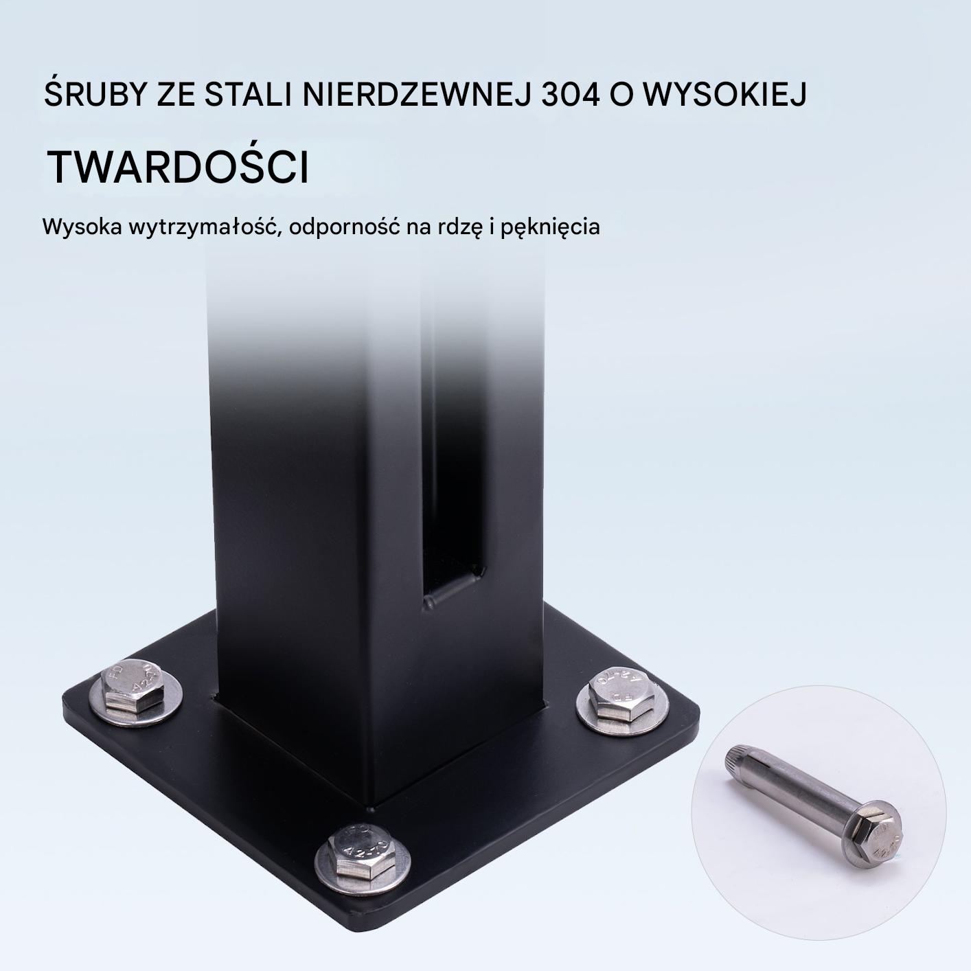 Zacisk do Szkła Balustrada ze Stali Nierdzewnej - 105 cm - obrazek 6