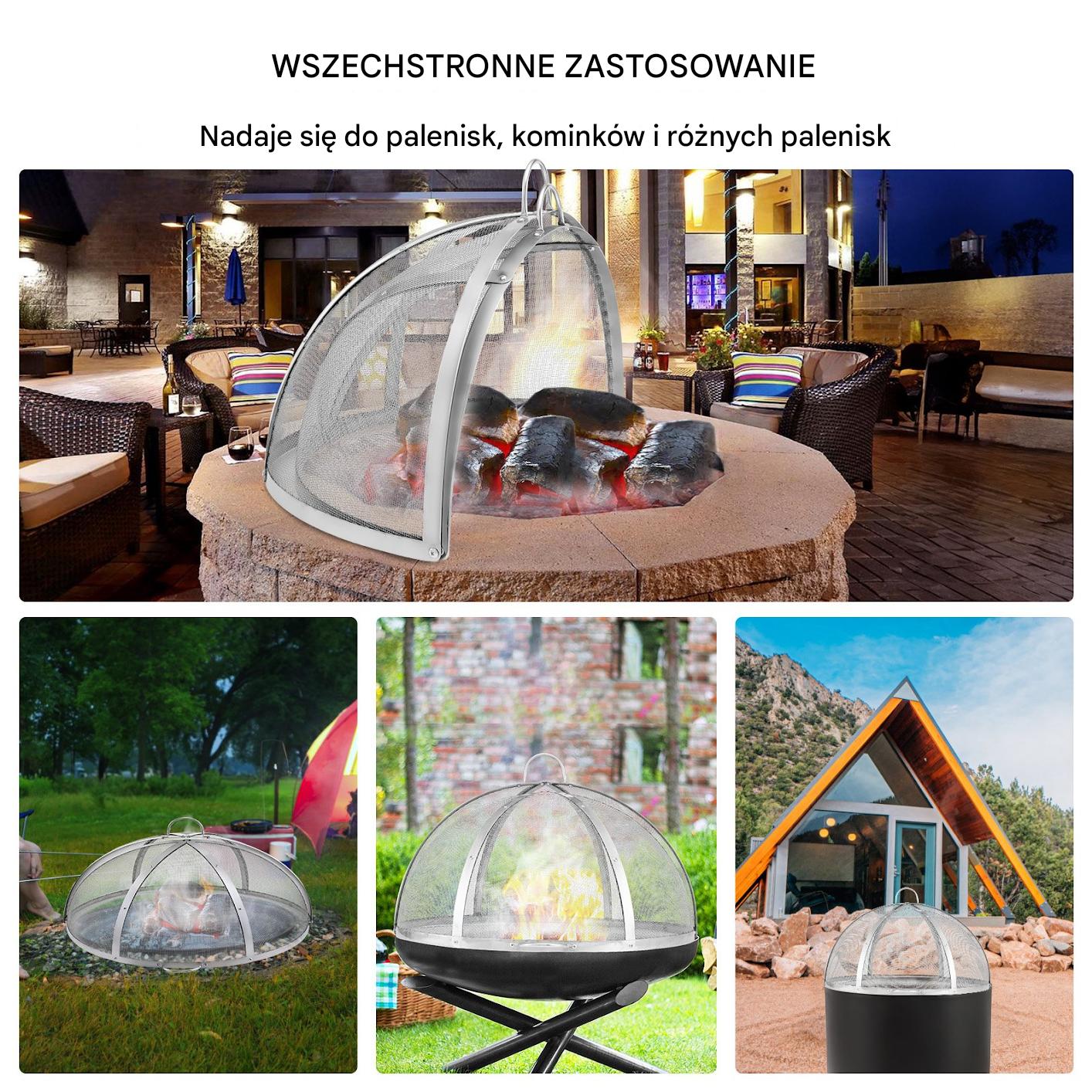Pokrywa Iskrochronna do Paleniska 76 cm - obrazek 4