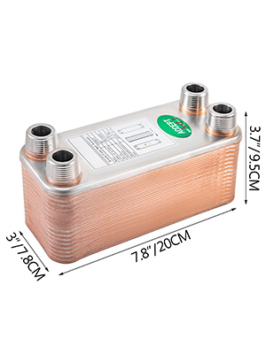 Wymiennik ciepła płytowy 30 płyt 3/4'' - obrazek 2