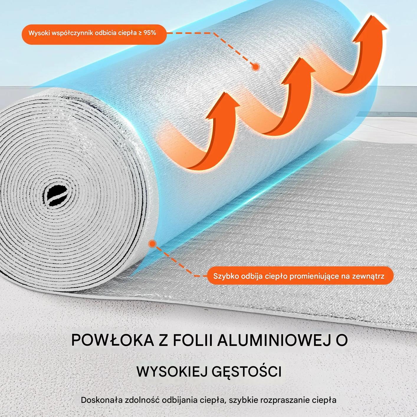 Izolacja refleksyjna podwójna folia aluminiowa rolka do okien i dachu RV - obrazek 4
