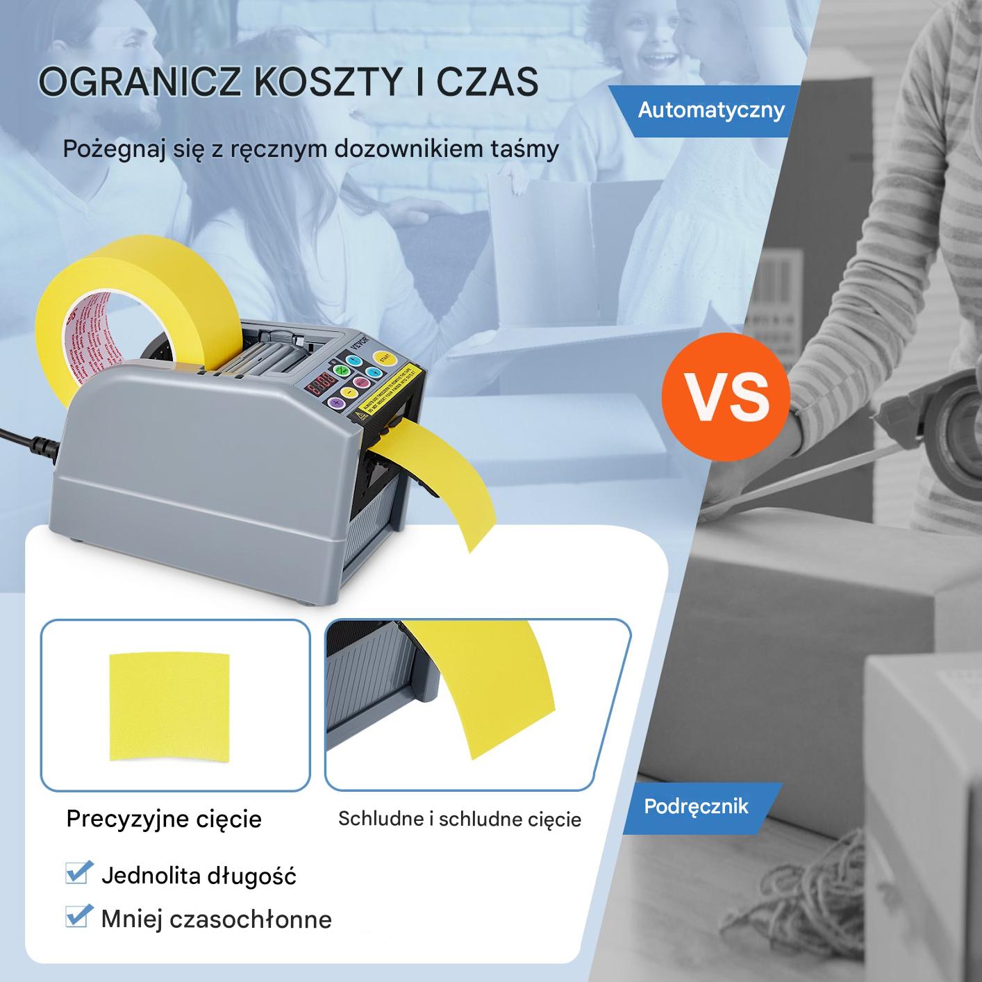 Automatyczny Dystrybutor Taśmy z Funkcją Cięcia - Szerokość Taśmy 6-60 mm - obrazek 6