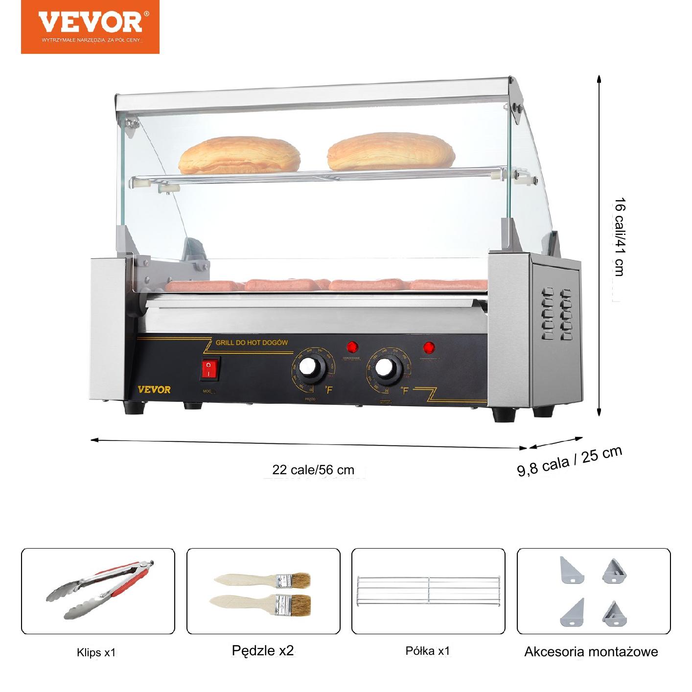 Grill Rolkowy do Hot Dogów – 5 Rolków 12 Parówek - obrazek 2