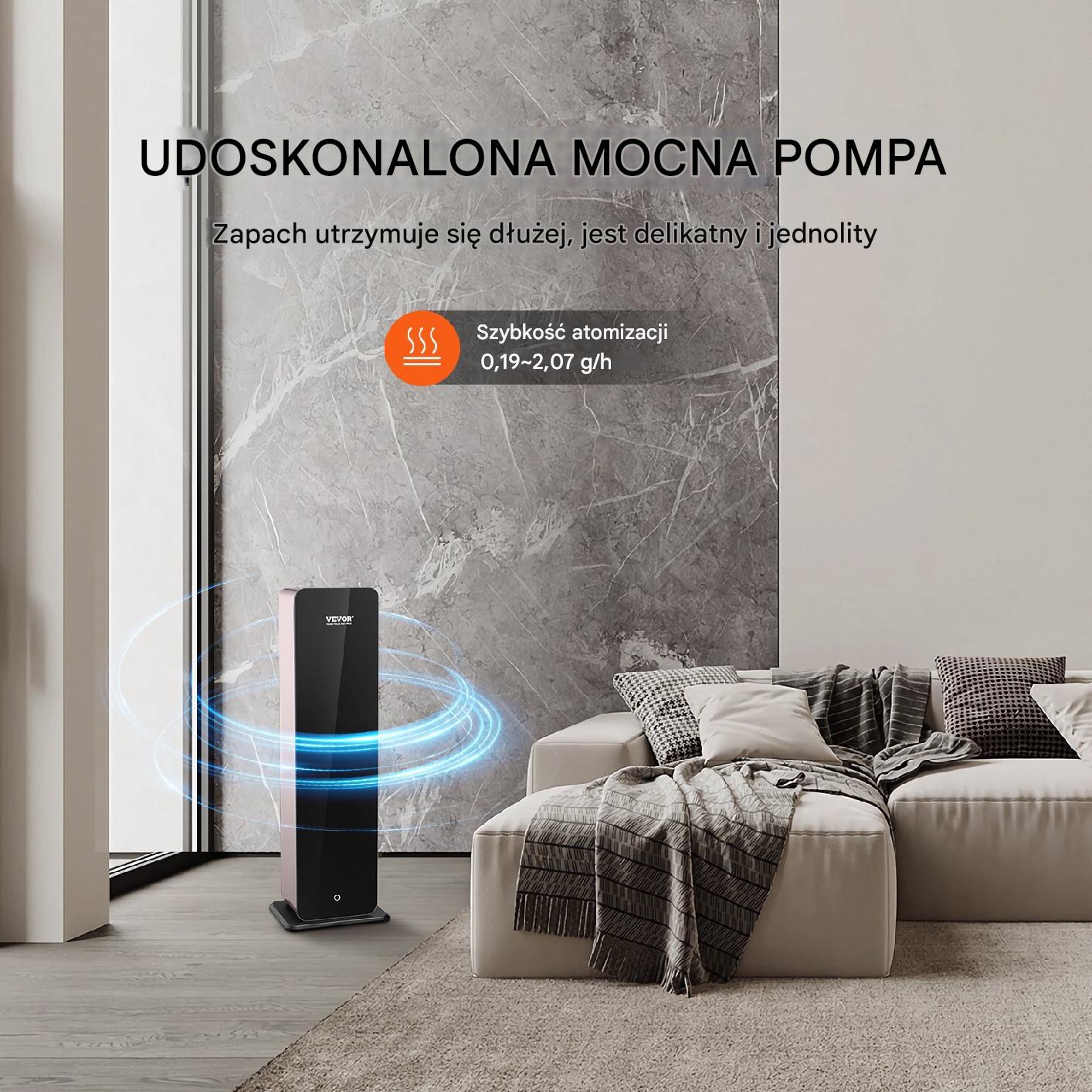 Dyfuzor zapachów 950ml bez wody Bluetooth 280m² sklep hotel biuro - obrazek 7