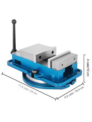 Imadło warsztatowe frezarskie 80 mm z podstawą obrotową 360° do CNC - obrazek 2
