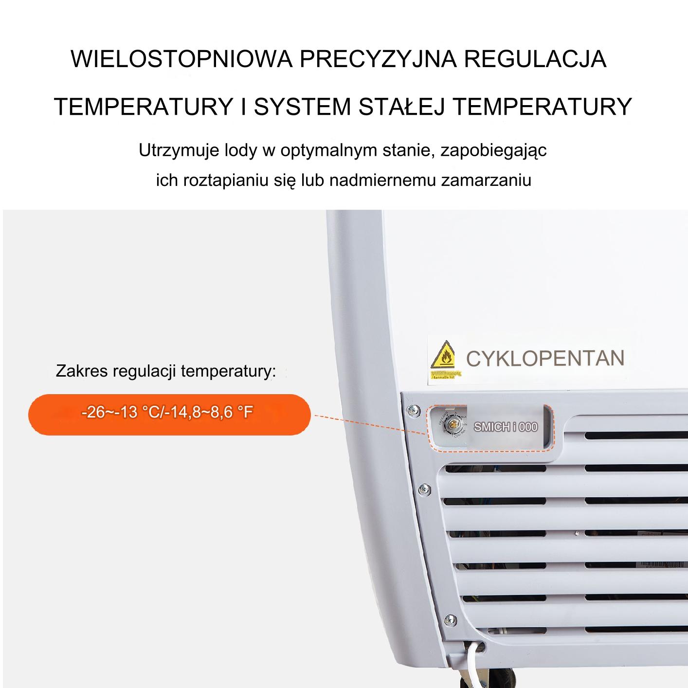Komercyjna Gablota na Lody 154 L - obrazek 3