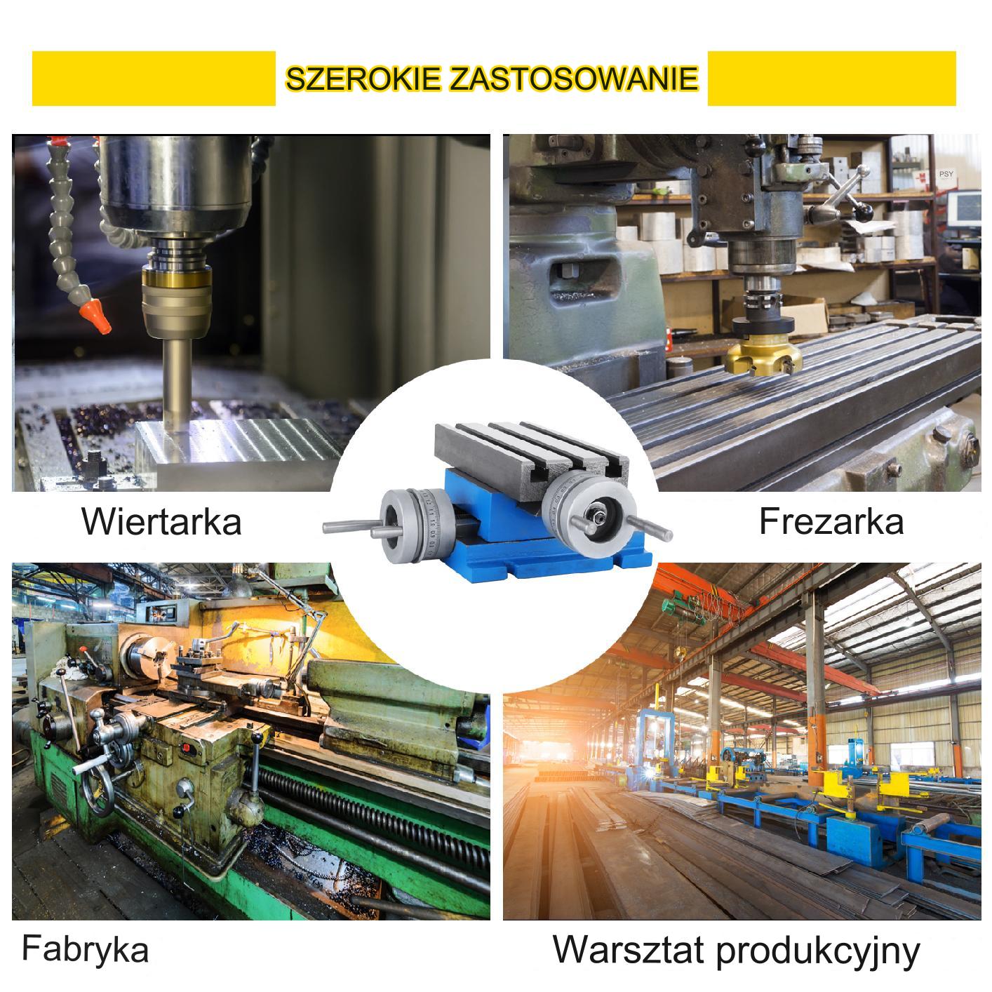 Stół roboczy krzyżowy do frezarki wiertarki Imadło Stołowe 18.5 x 10 cm - obrazek 7