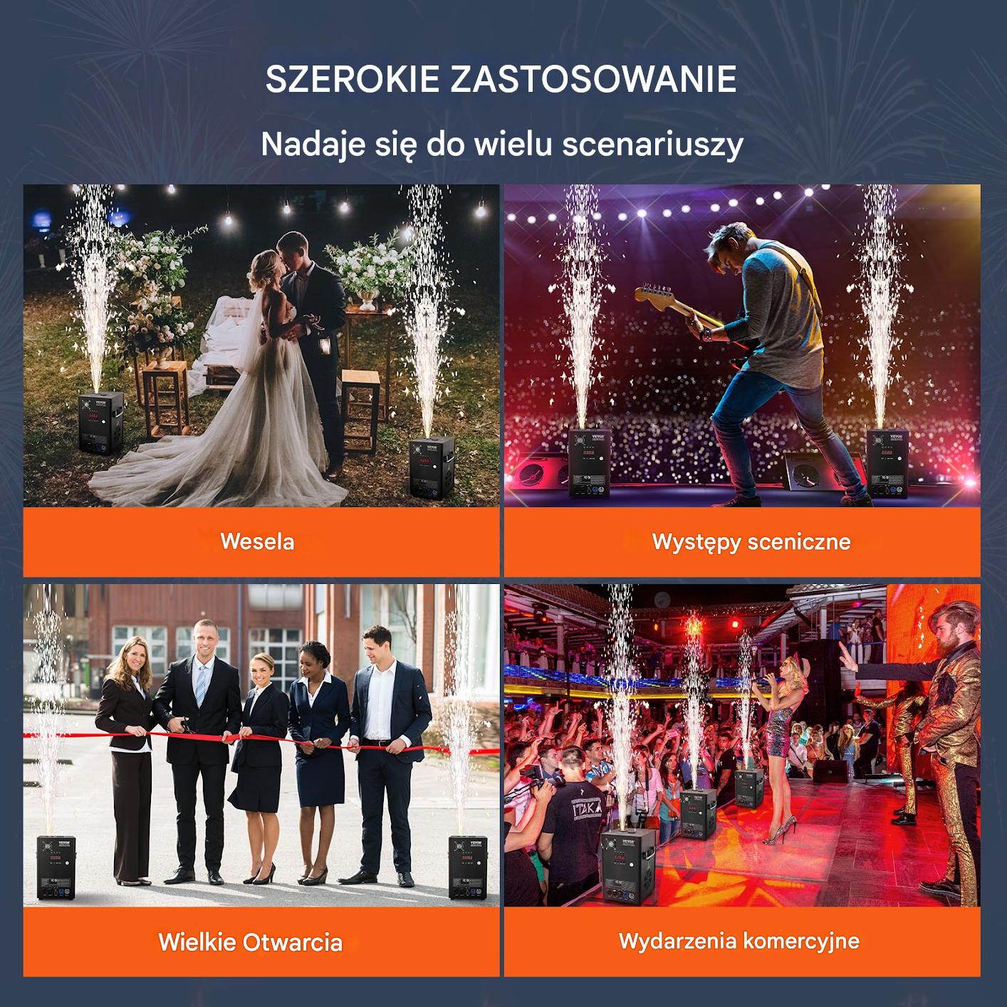Maszyna do Efektów Specjalnych 700W – Zimne Ognie na Wydarzenia - obrazek 6