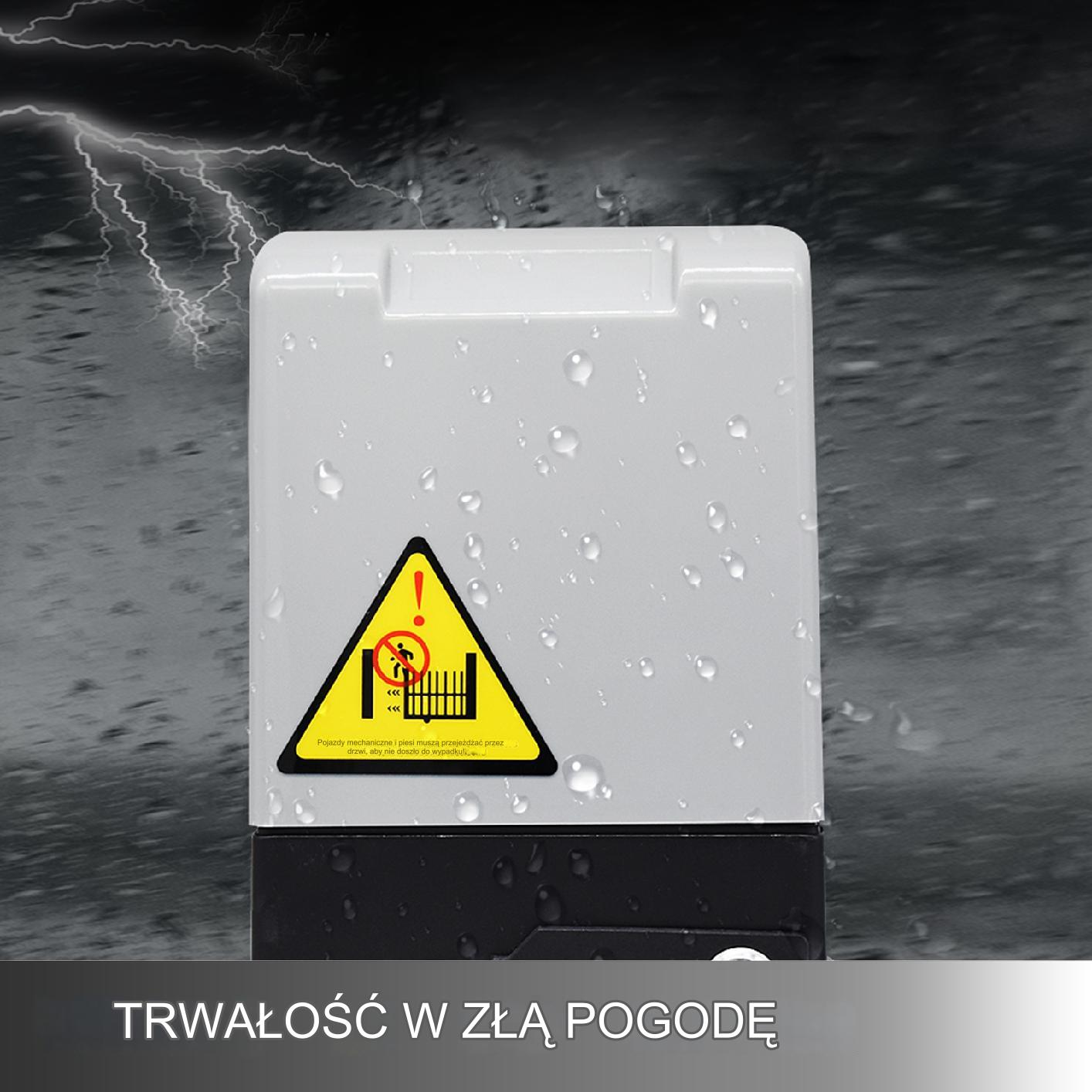 Napęd do bramy przesuwnej 600 kg automat piloty fotokomórka zestaw - obrazek 6