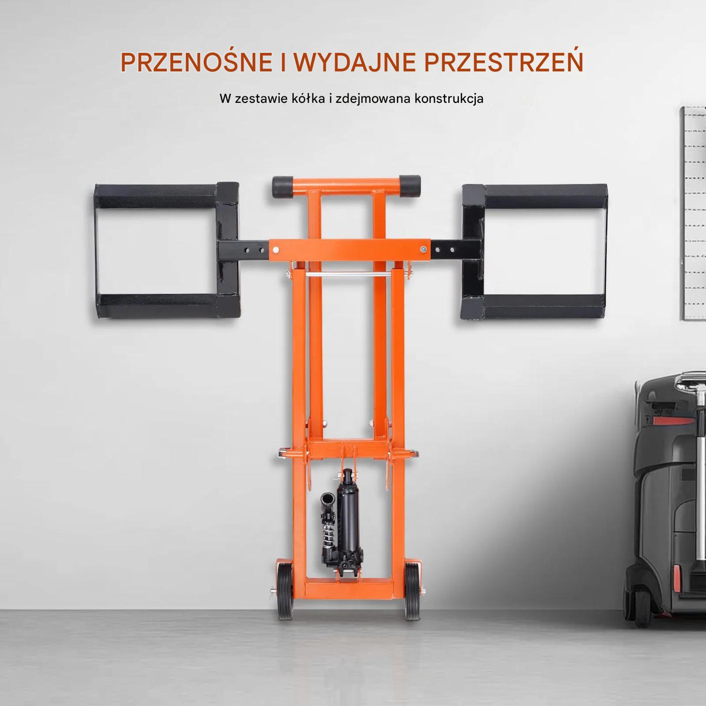 Podnośnik do kosiarki hydrauliczny 225 kg do traktorka - obrazek 6