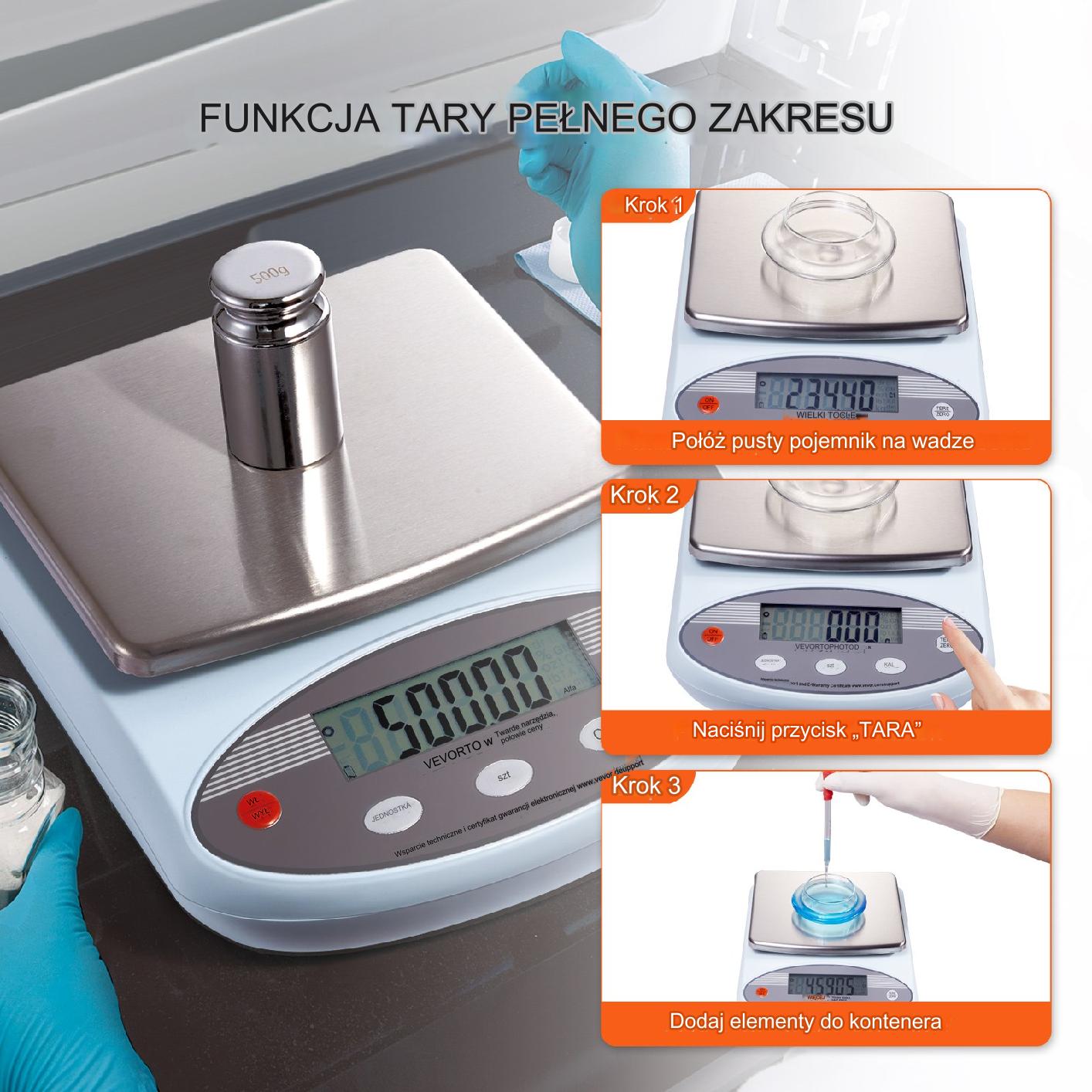 Laboratoryjna waga analityczna 2000g/0,1g - obrazek 7
