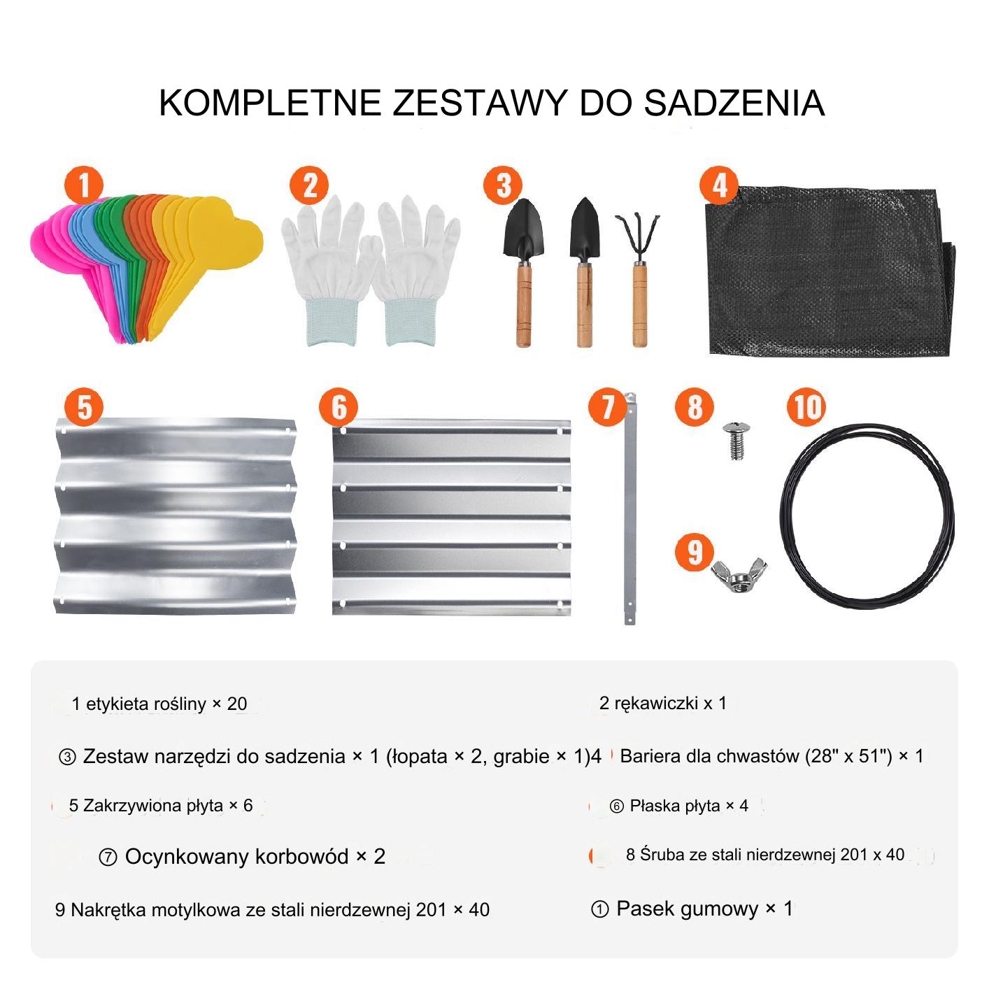 Grządka ogrodowa rabata duża warzywniak skrzynka z warzywami 182, x92,5cm - obrazek 3