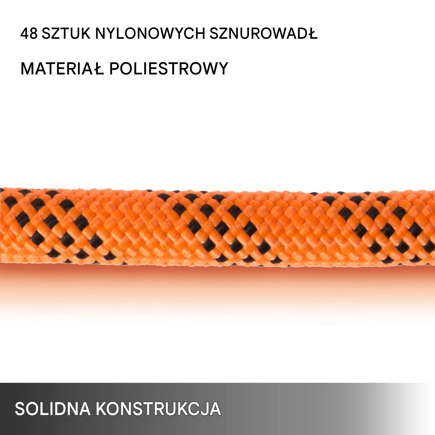 Lina poliestrowa pleciona 14mm 61m 500kg wytrzymała do żeglarstwa - obrazek 3