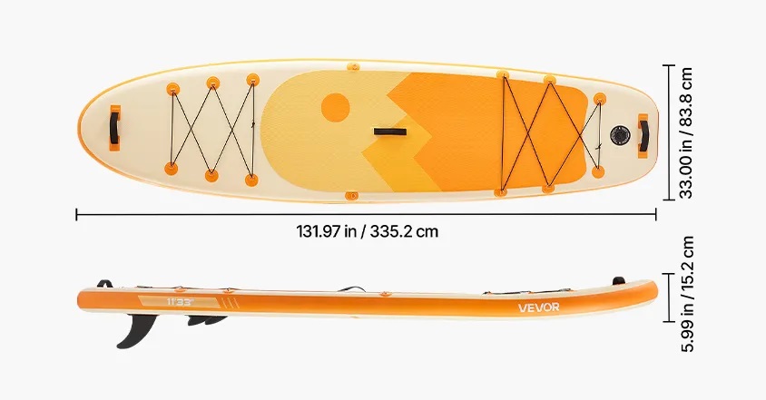Deska SUP pompowana 335x84x15cm z akcesoriami all in - obrazek 2