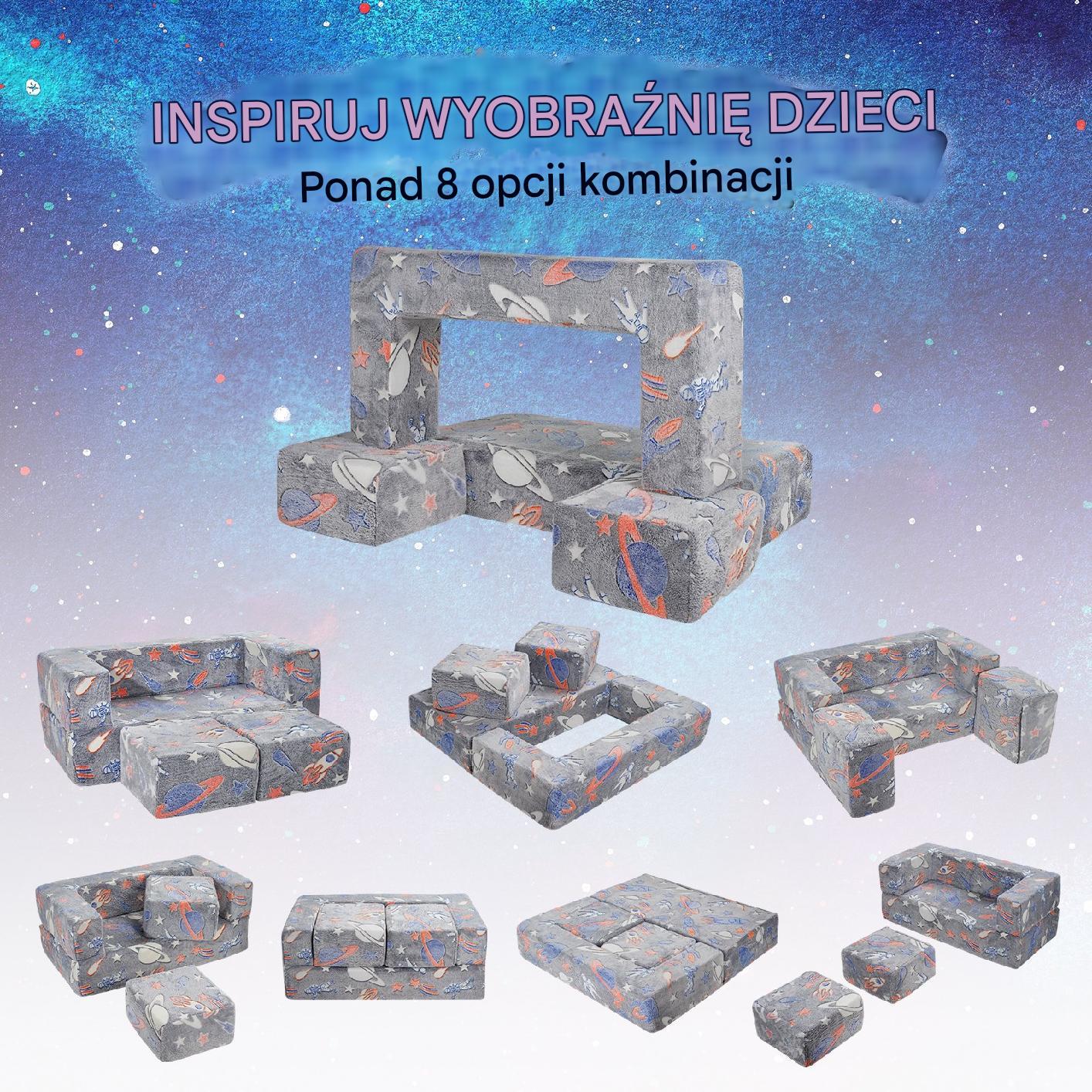 Mini Sofa dla Dzieci Kanapa do Pokoju Dziecka Kanapa Dziecięca świecąca - obrazek 4