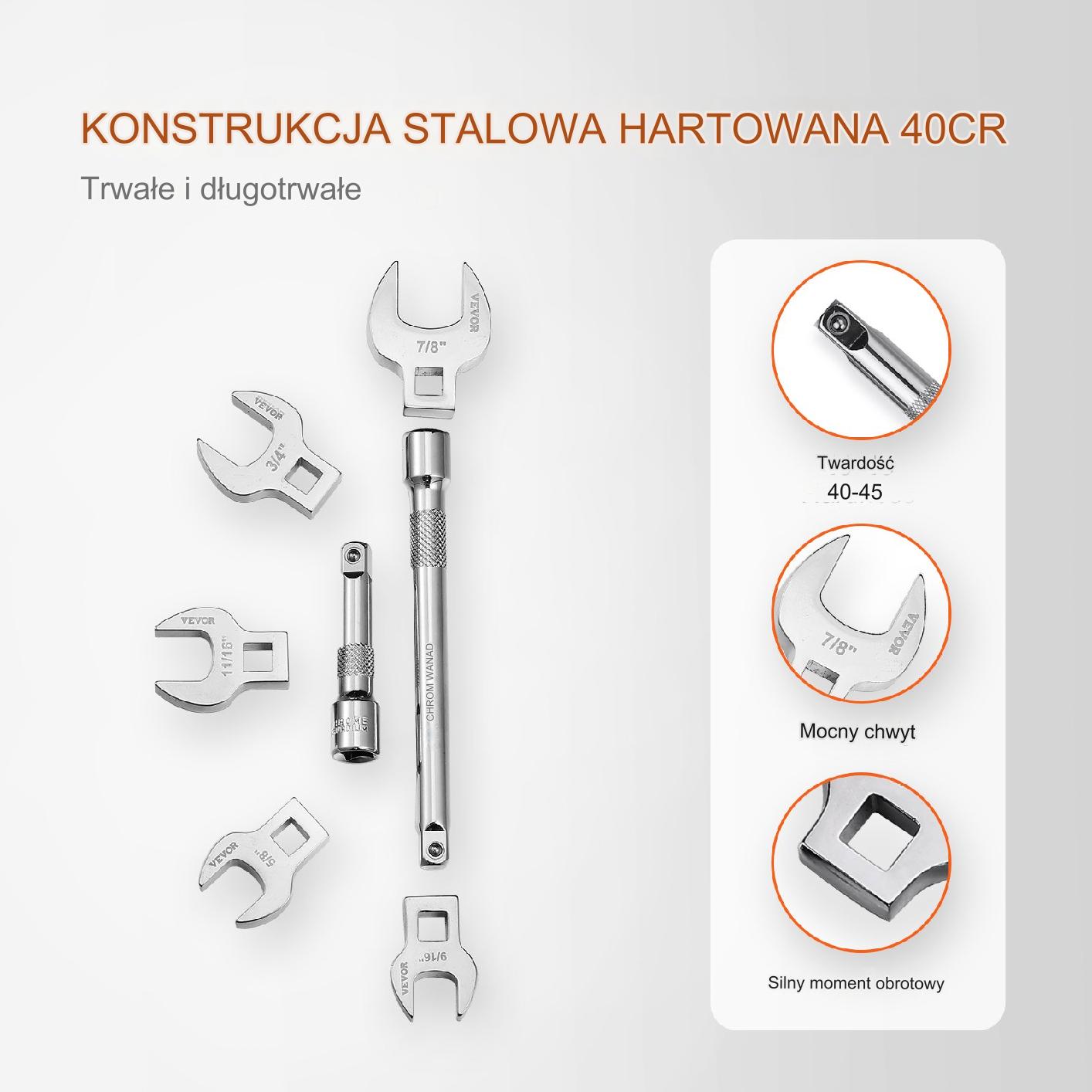 20 Częściowy Zestaw Kluczy Płasko-Oczkowych - obrazek 5
