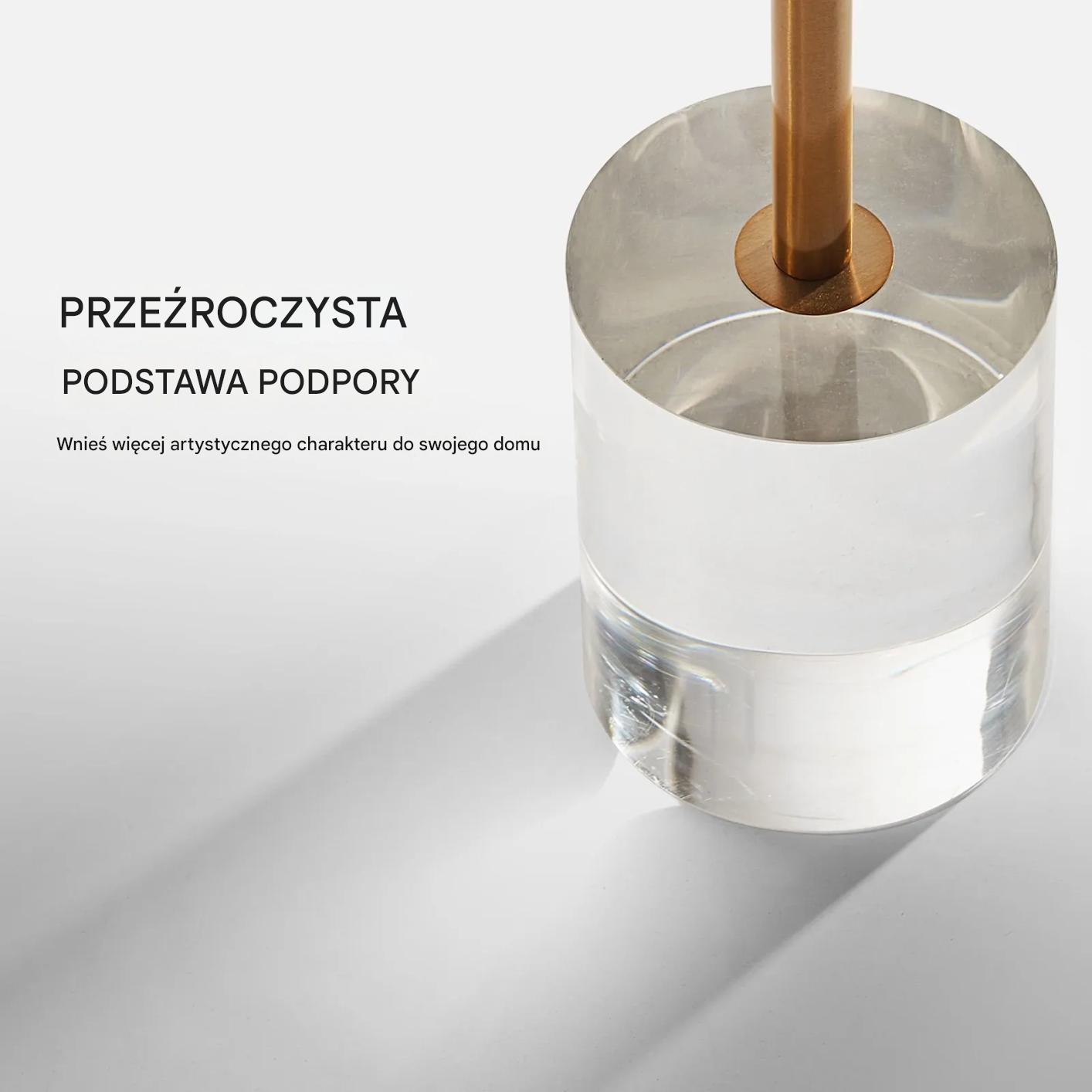Stolik kawowy okrągły akrylowy przezroczysty nowoczesny - obrazek 6