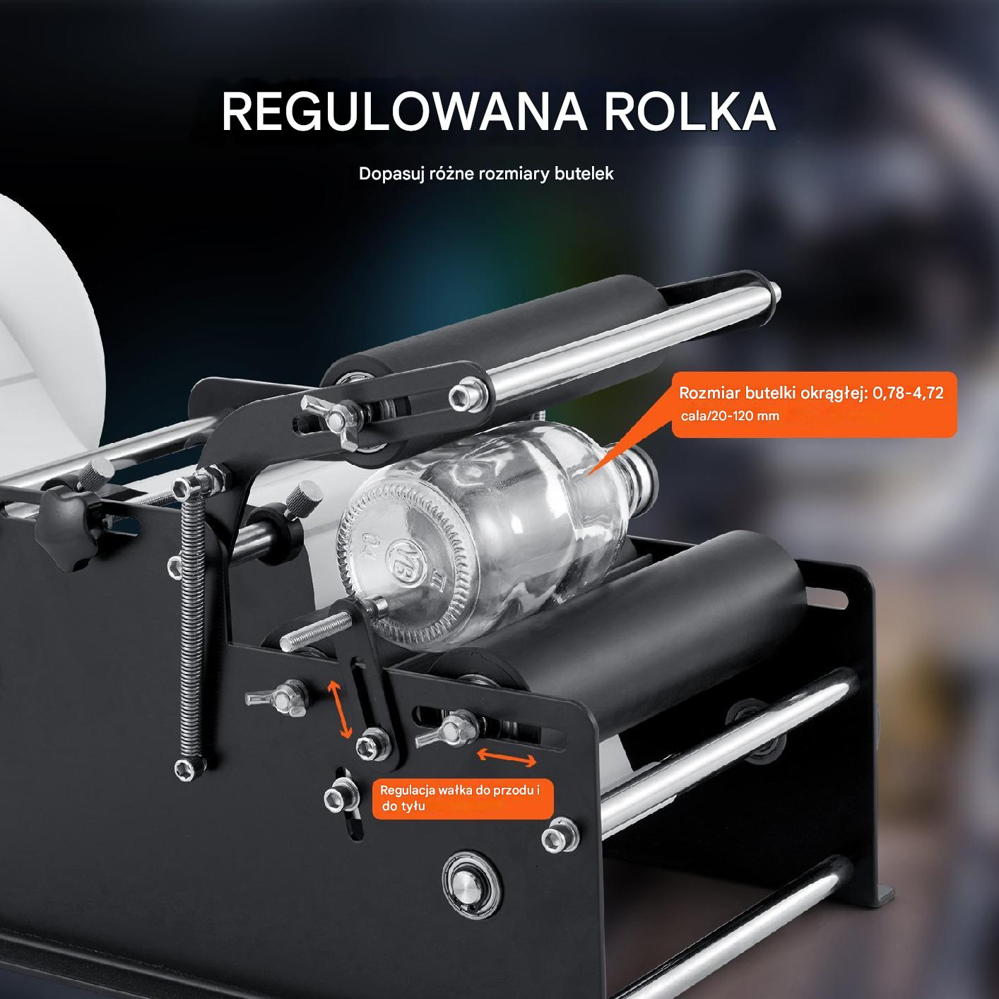 Etykieciarka automat aplikator etykiet butelek słoików 20 szt min premium - obrazek 4