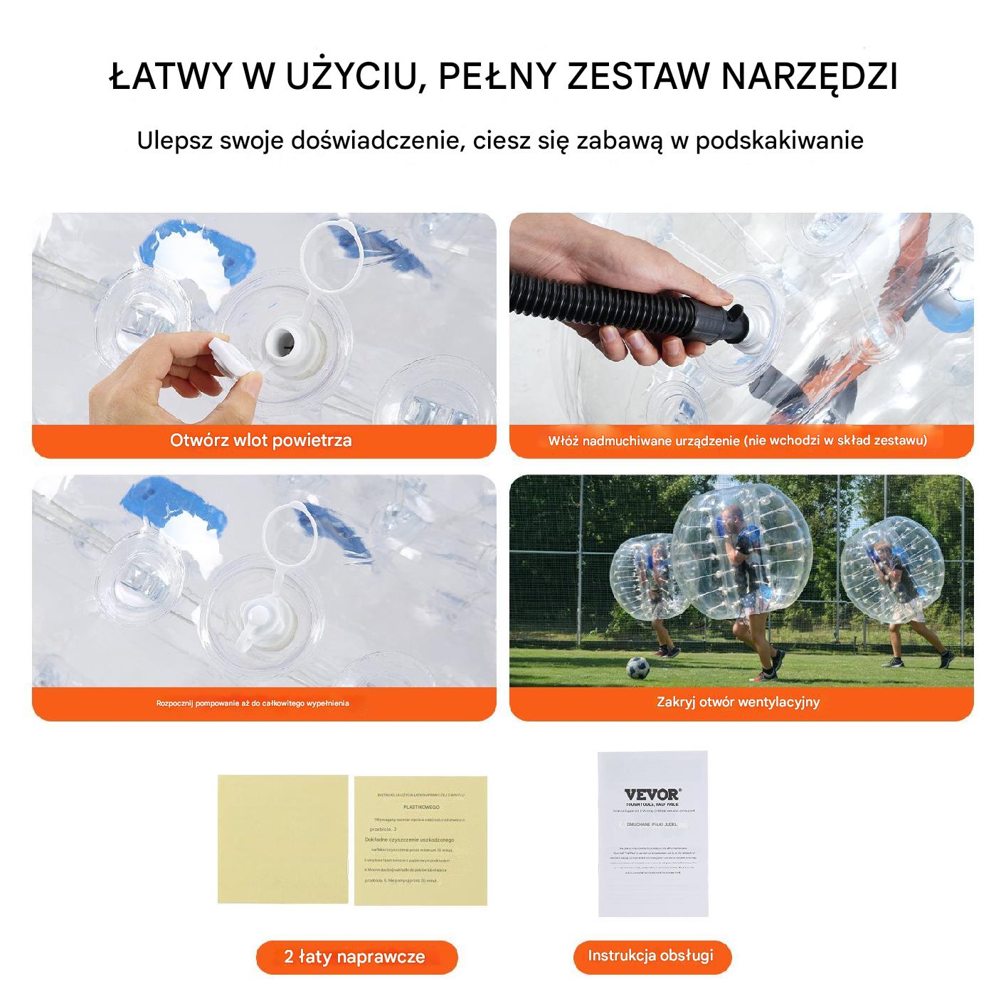 Piłka do Zabawy Przeźroczysta Nadmuchiwana - obrazek 5