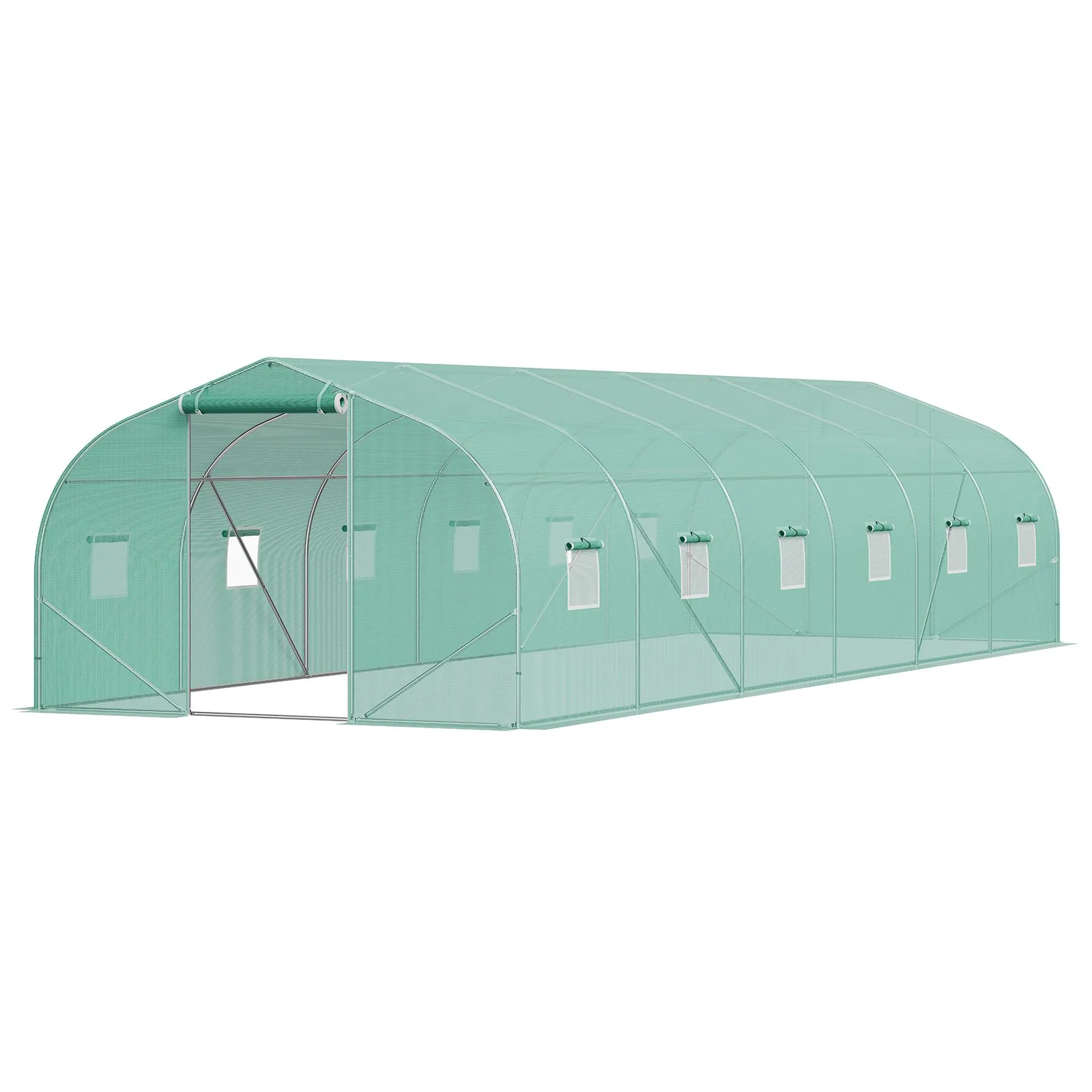 Tunel foliowy ogrodowy szklarnia 27m2 9x3x2 m - obrazek 8