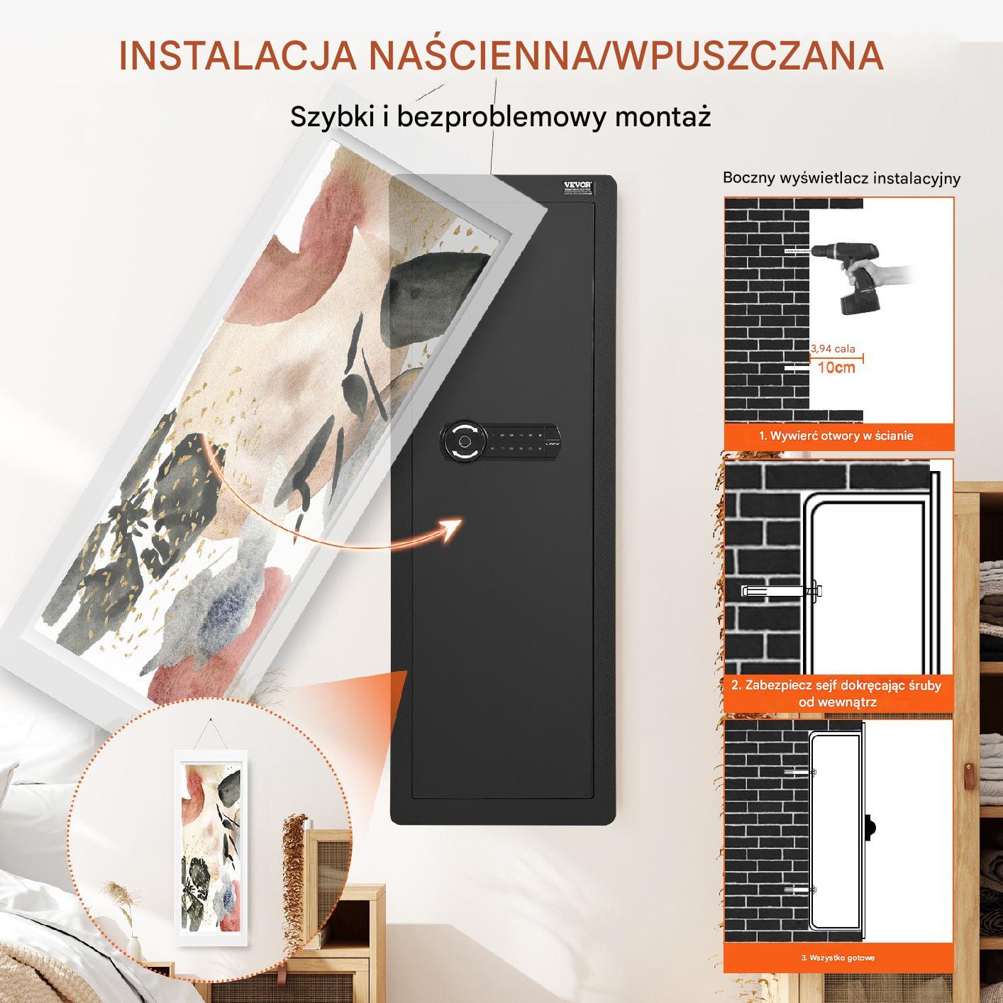 Szafa pancerna Domowy sejf + Alarm - obrazek 5