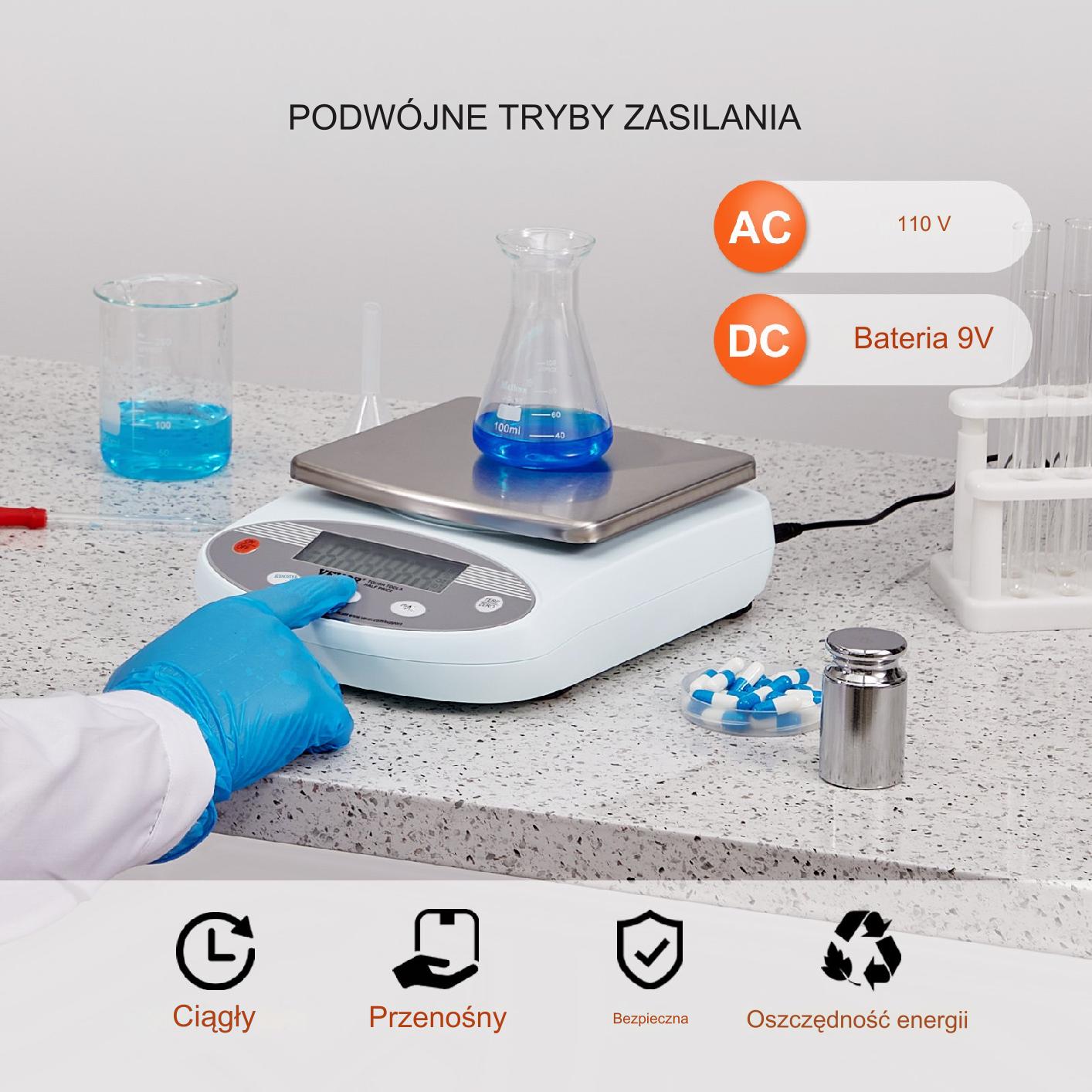 Laboratoryjna waga analityczna 2000g/0,1g - obrazek 4