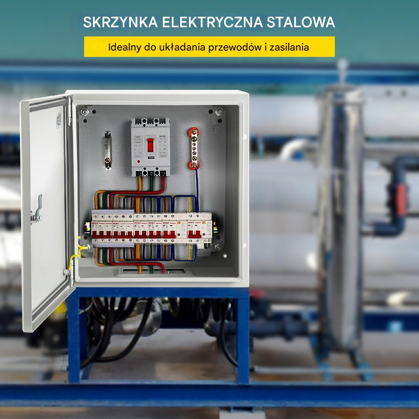 Obudowa Stalowa Skrzynka Elektryczna 15 x 20 x 20 cm - obrazek 7