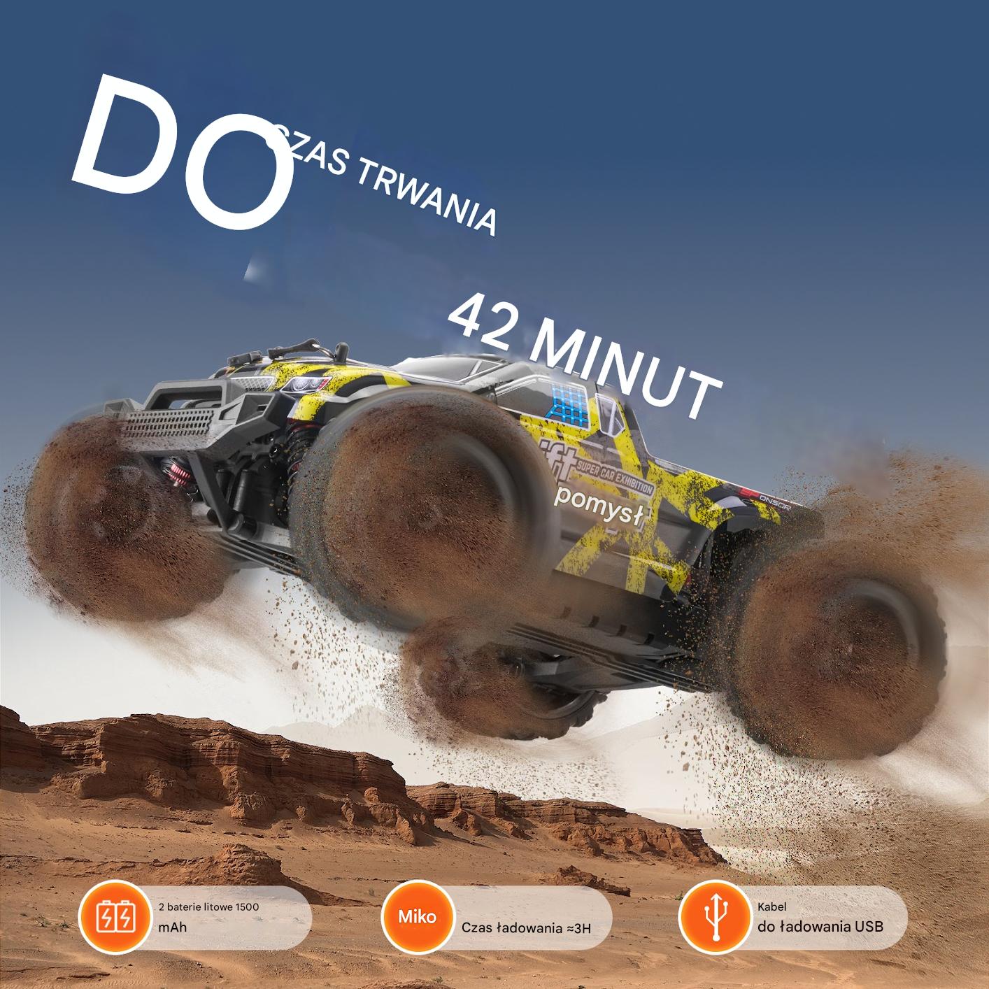 Samochód Zdalnie Sterowany 1:18 - Auto Terenowe - obrazek 5