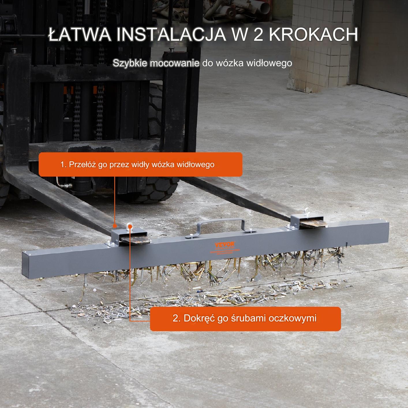 MIOTŁA MAGNETYCZNA ZAMIATARKA OPIŁKÓW WIÓRÓW 213 cm - obrazek 5