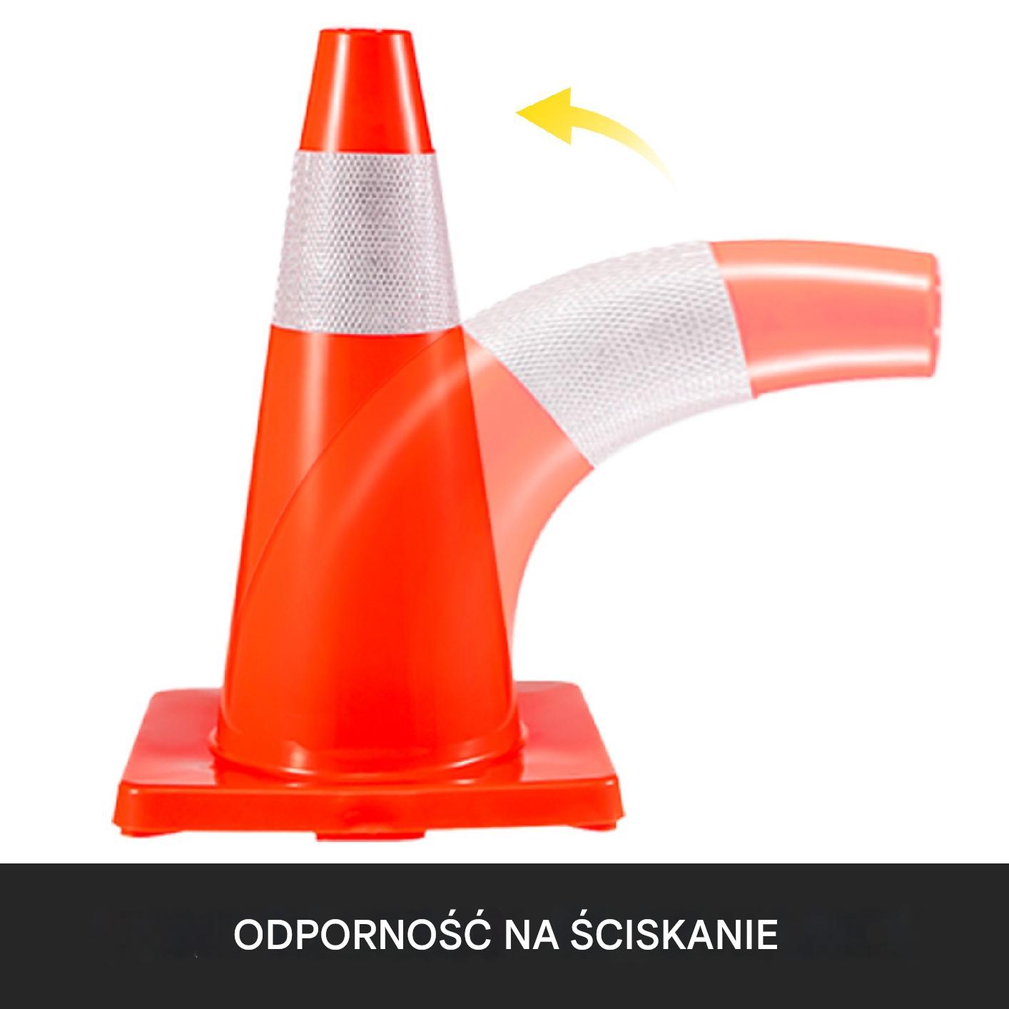 Pachołki Drogowe 46 cm 12 Sztuk - obrazek 3