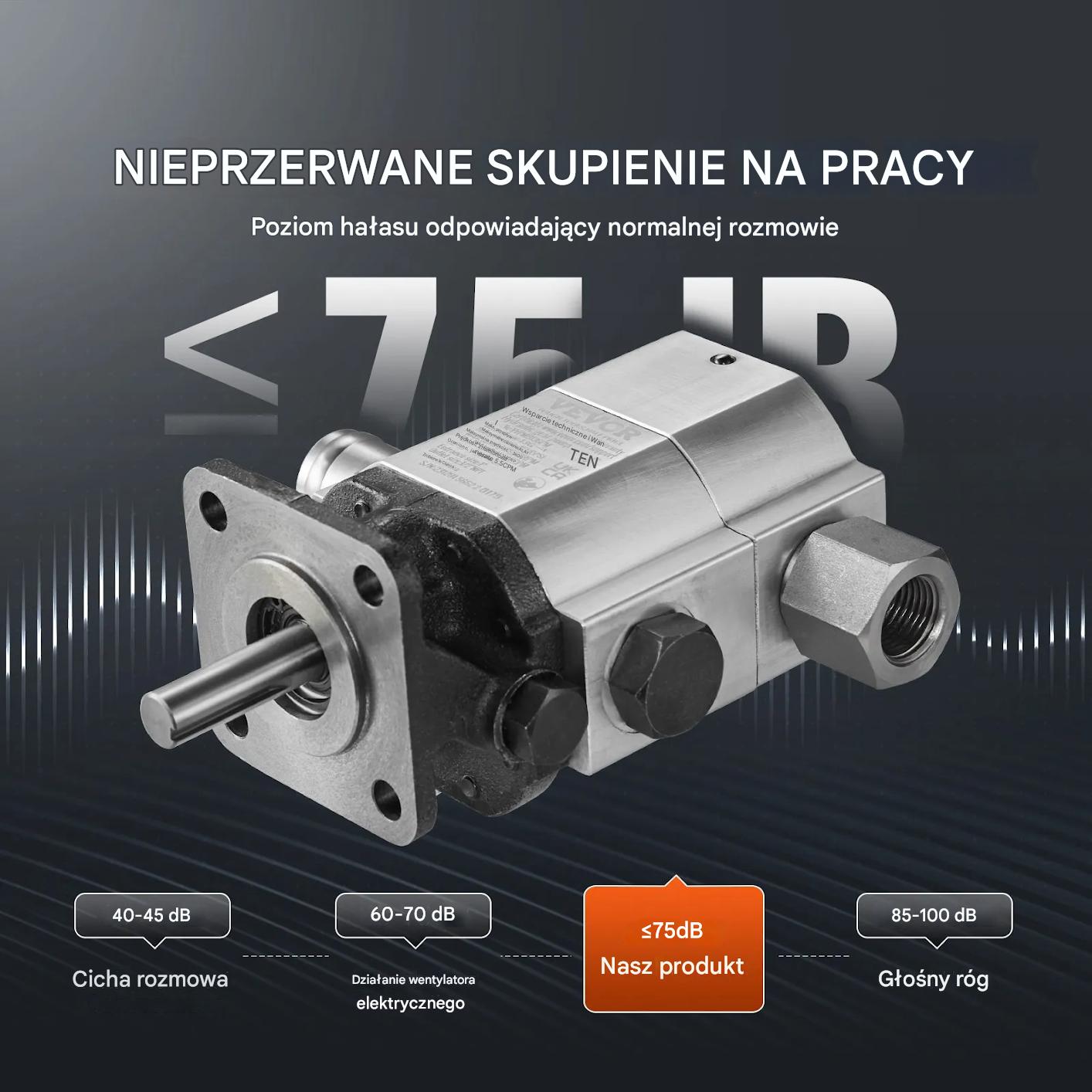Pompa hydrauliczna do łuparki 13 GPM 2-stopniowa 3000 PSI do drewna - obrazek 6